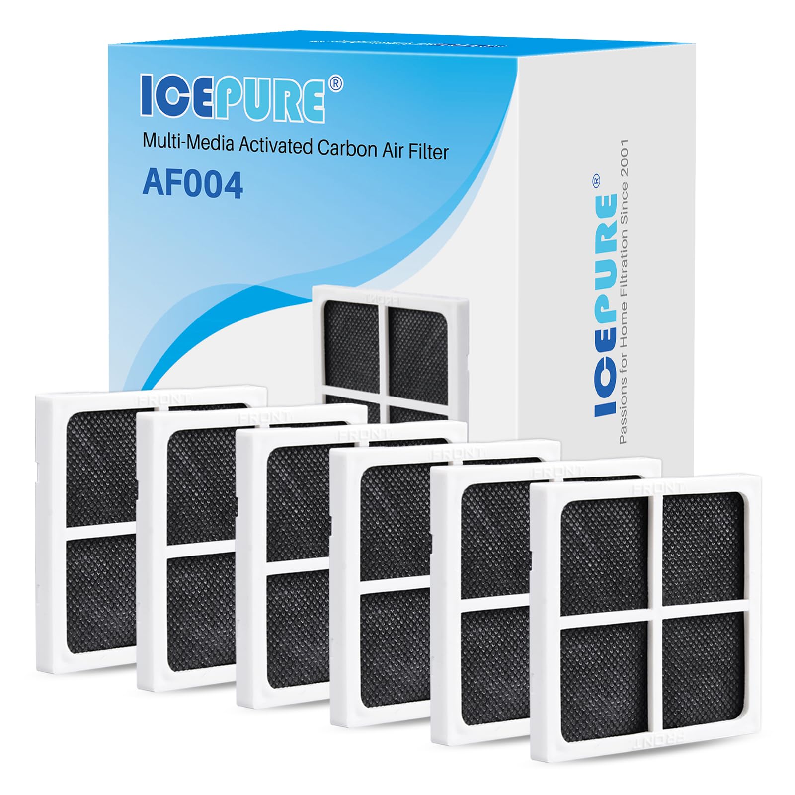 AF004 Replacement for LG LT120F Refrigerator Air Filter (6 Count)