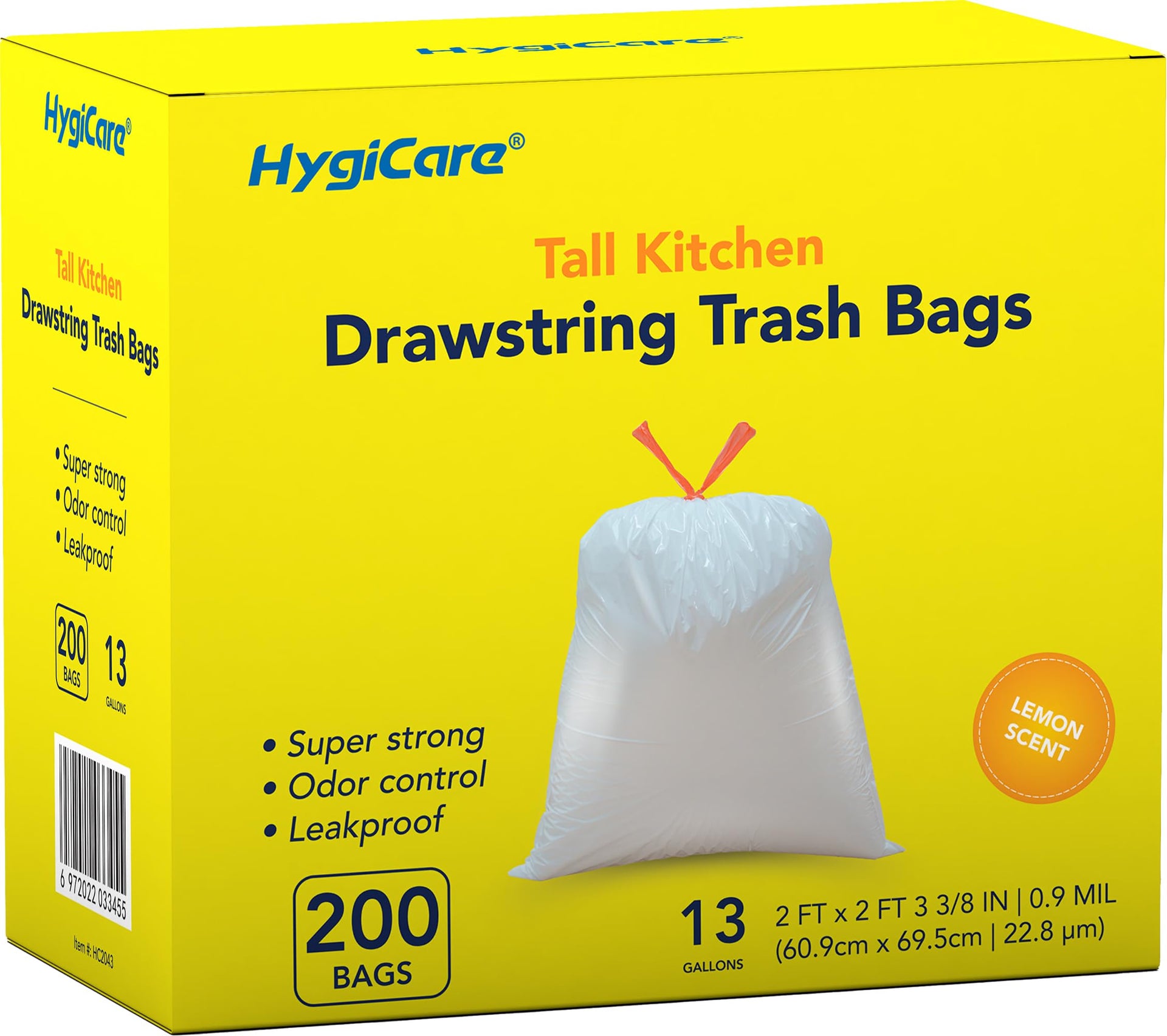 13 Gallon Tall Kitchen Trash Bags (200 Count)