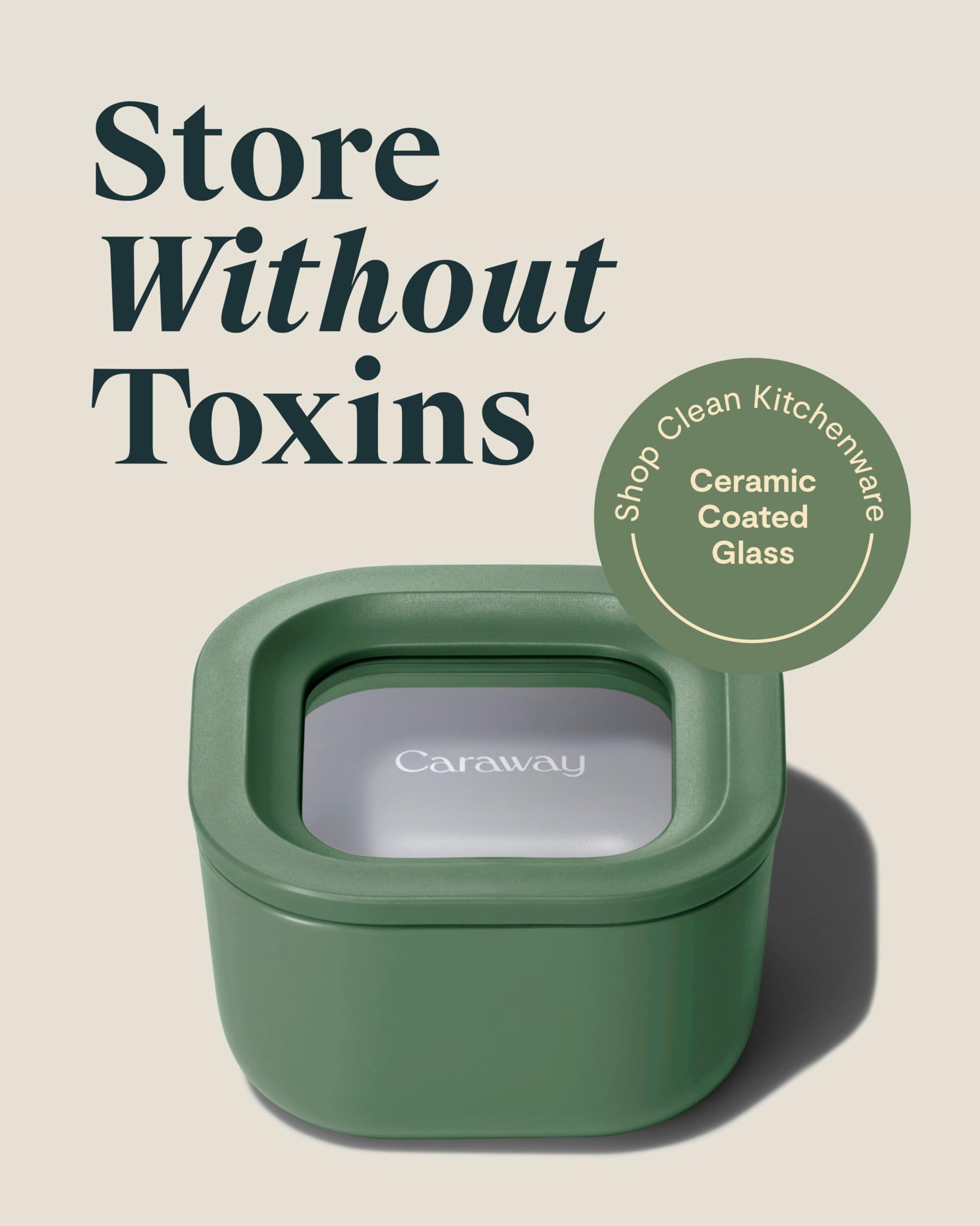 2 Piece Glass Food Storage Container Set (2 Count)