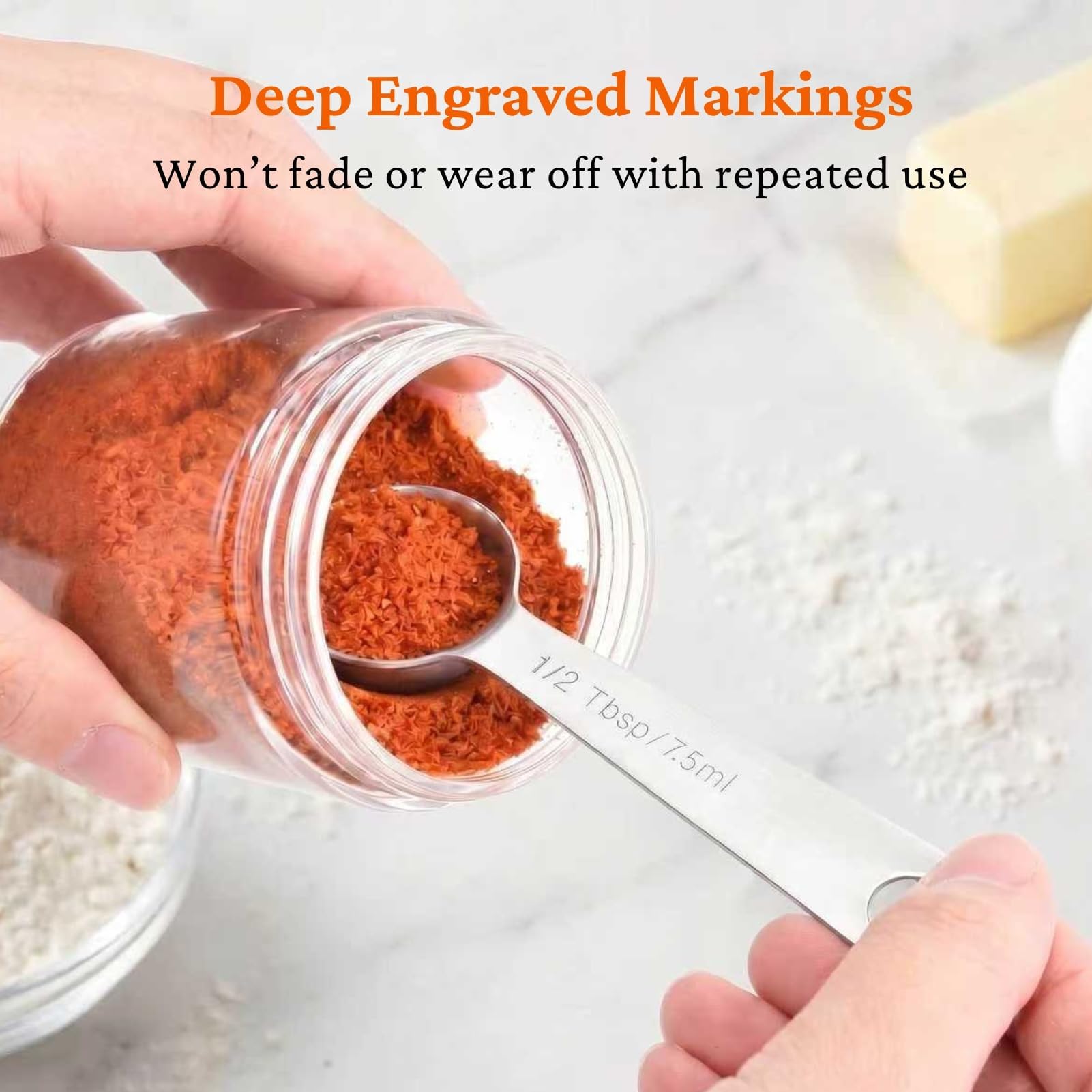 11PCS Measuring Spoons Set Stainless 1 tbsp