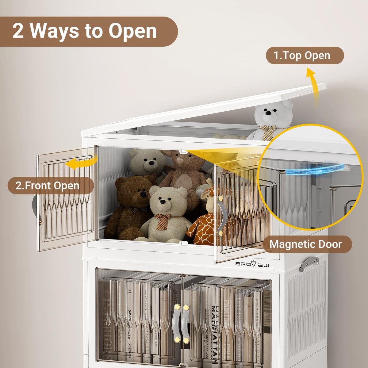 240Qt Stackable Storage Bins with Lid (3 Count)