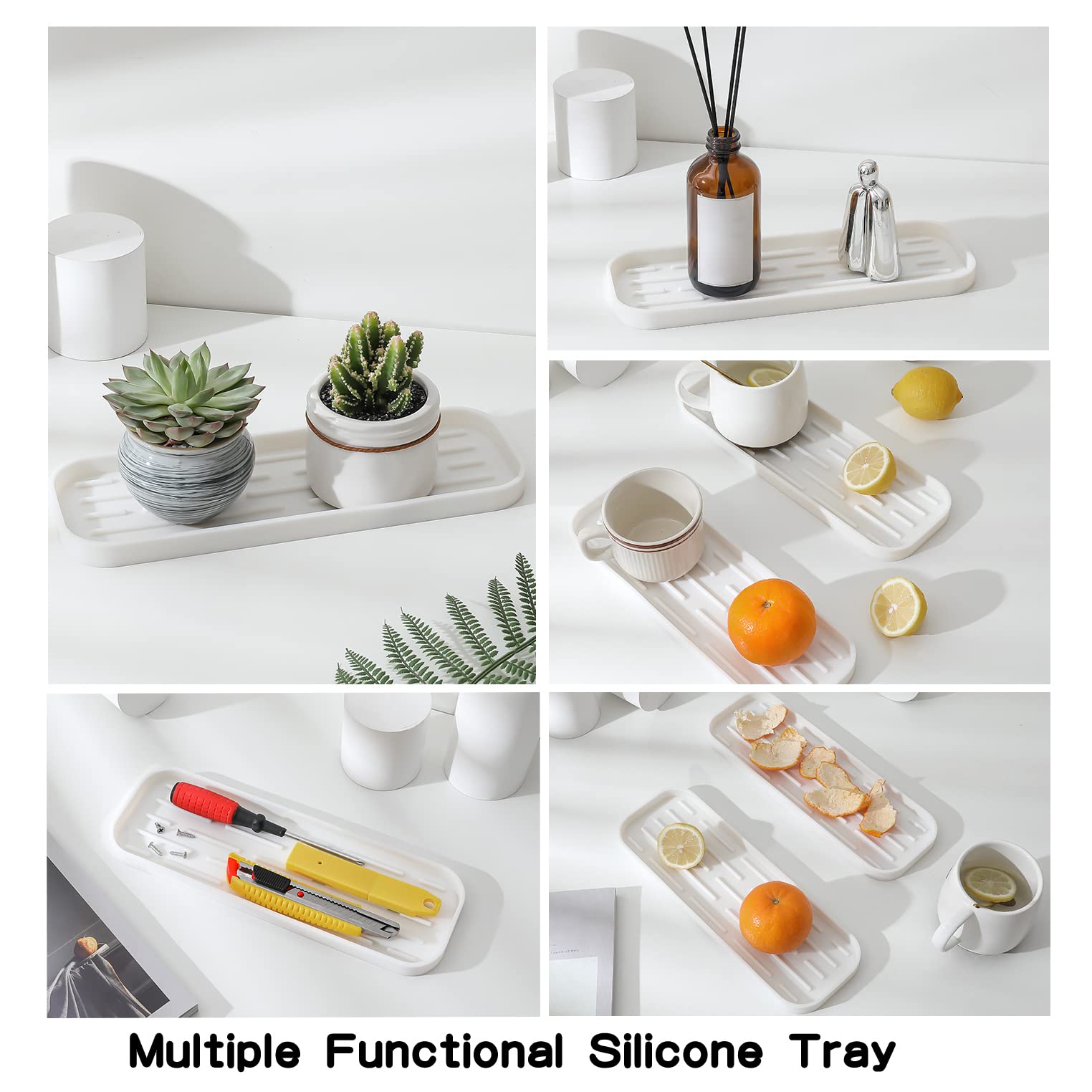 Silicone Kitchen Sink Organizer Tray for Multiple Usage