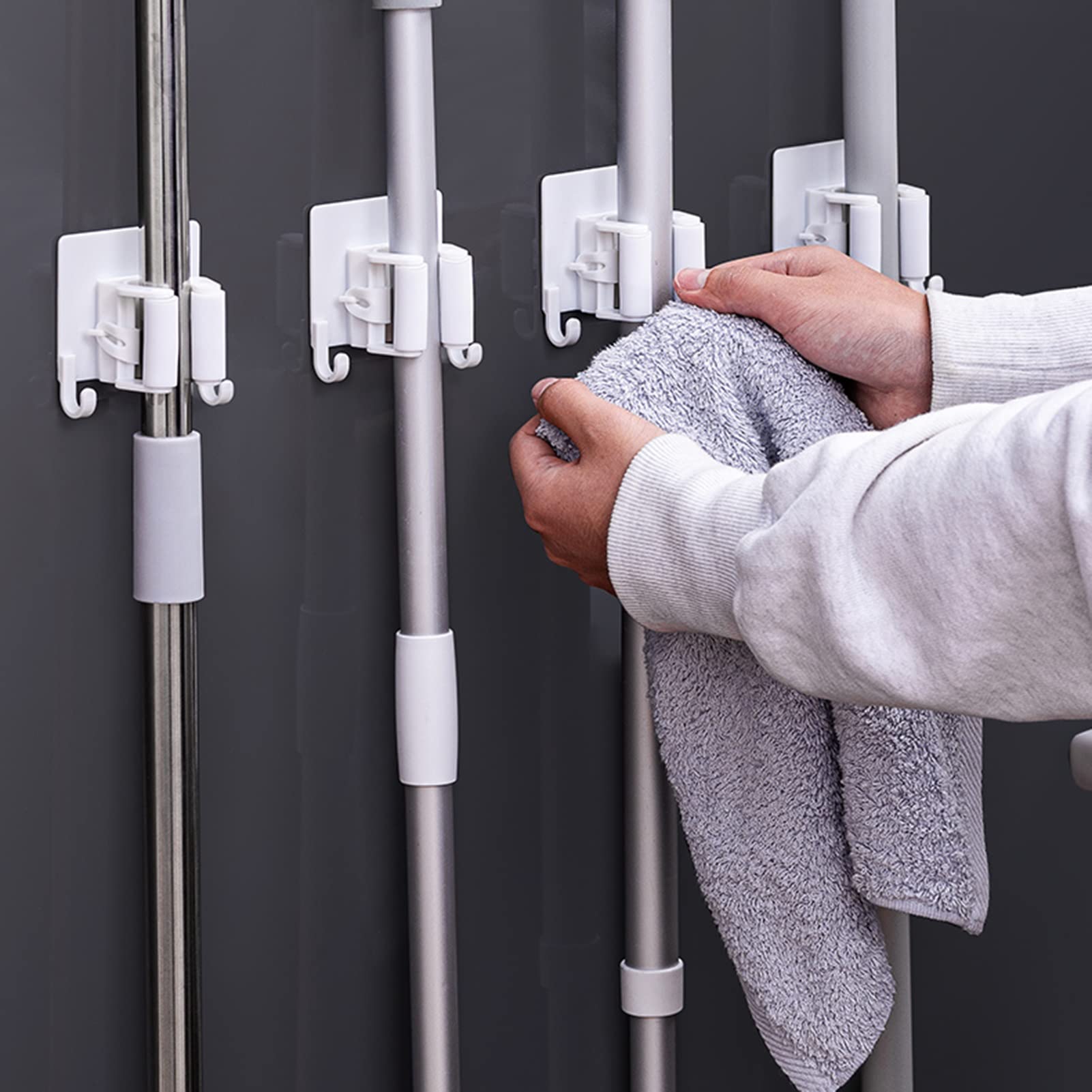 4 PCS Mop Stand Holder
