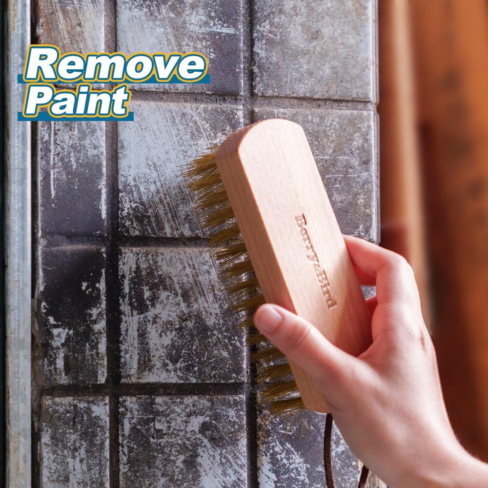 Brass Brush Ashwood Premium Brass Wire Brush for Cleaning