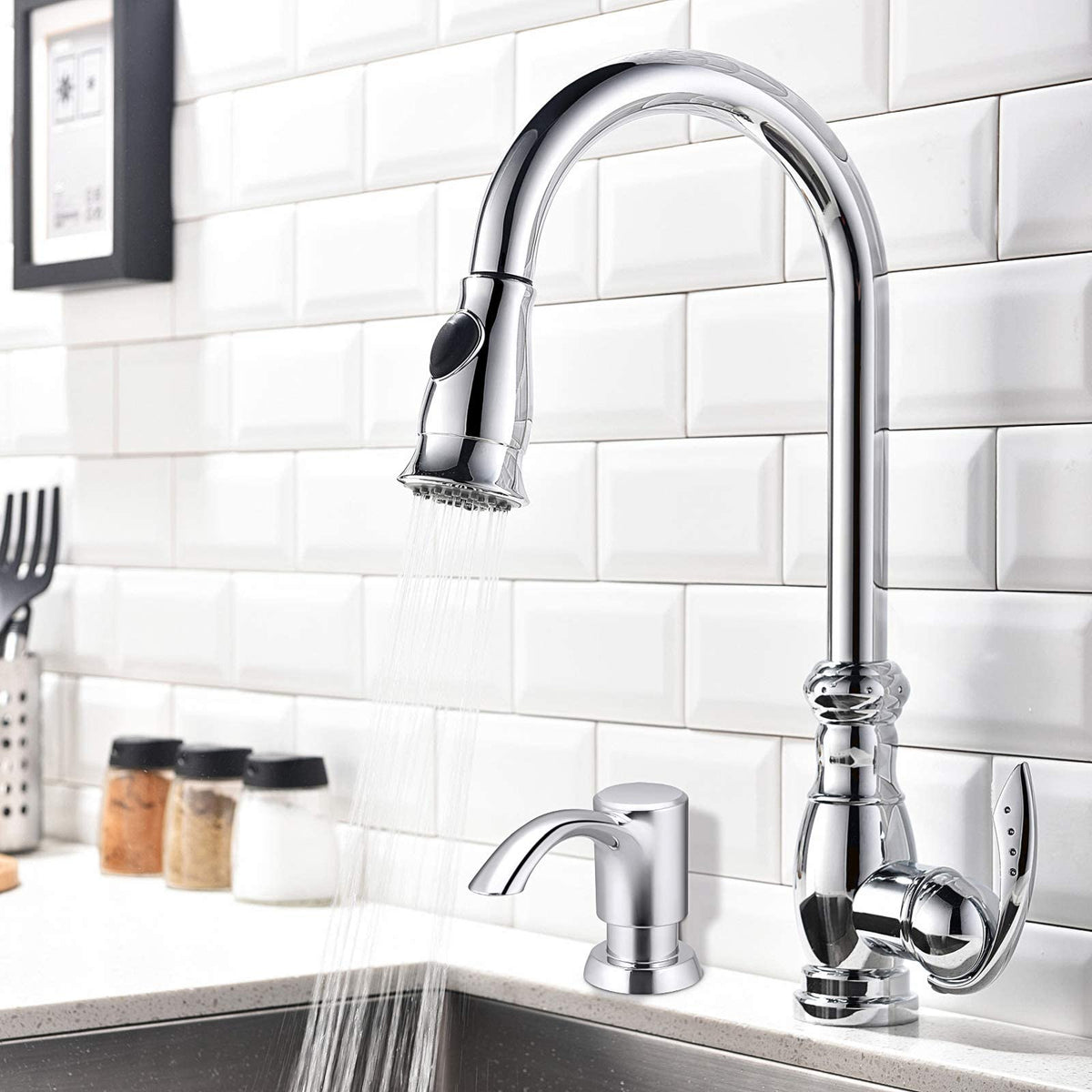 Built in Kitchen Sink Soap Dispenser