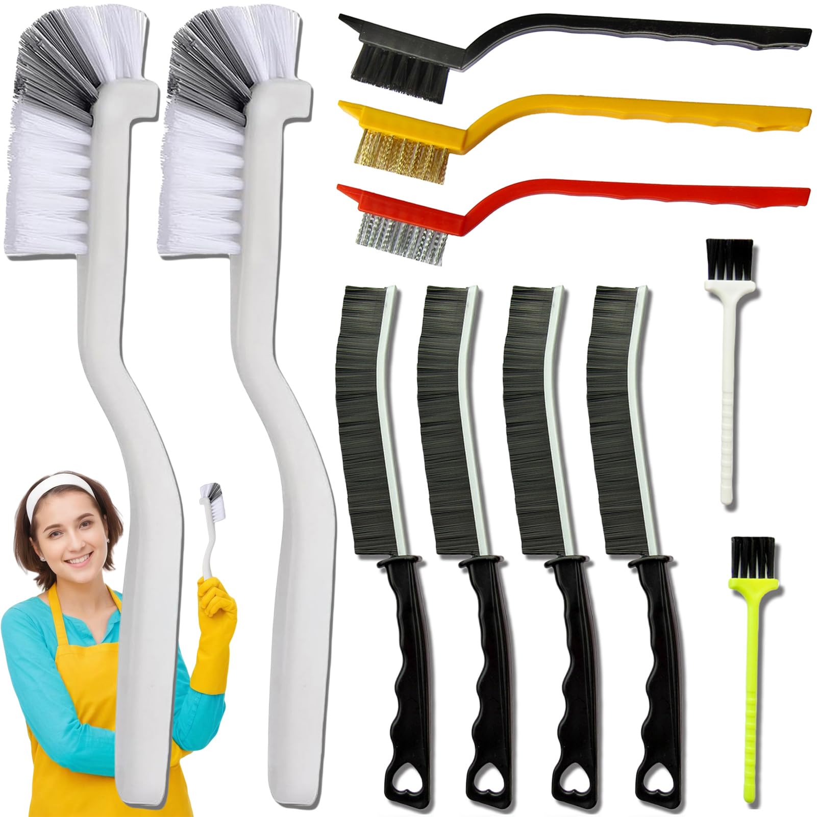 11Pcs Crevice Cleaning Brushes