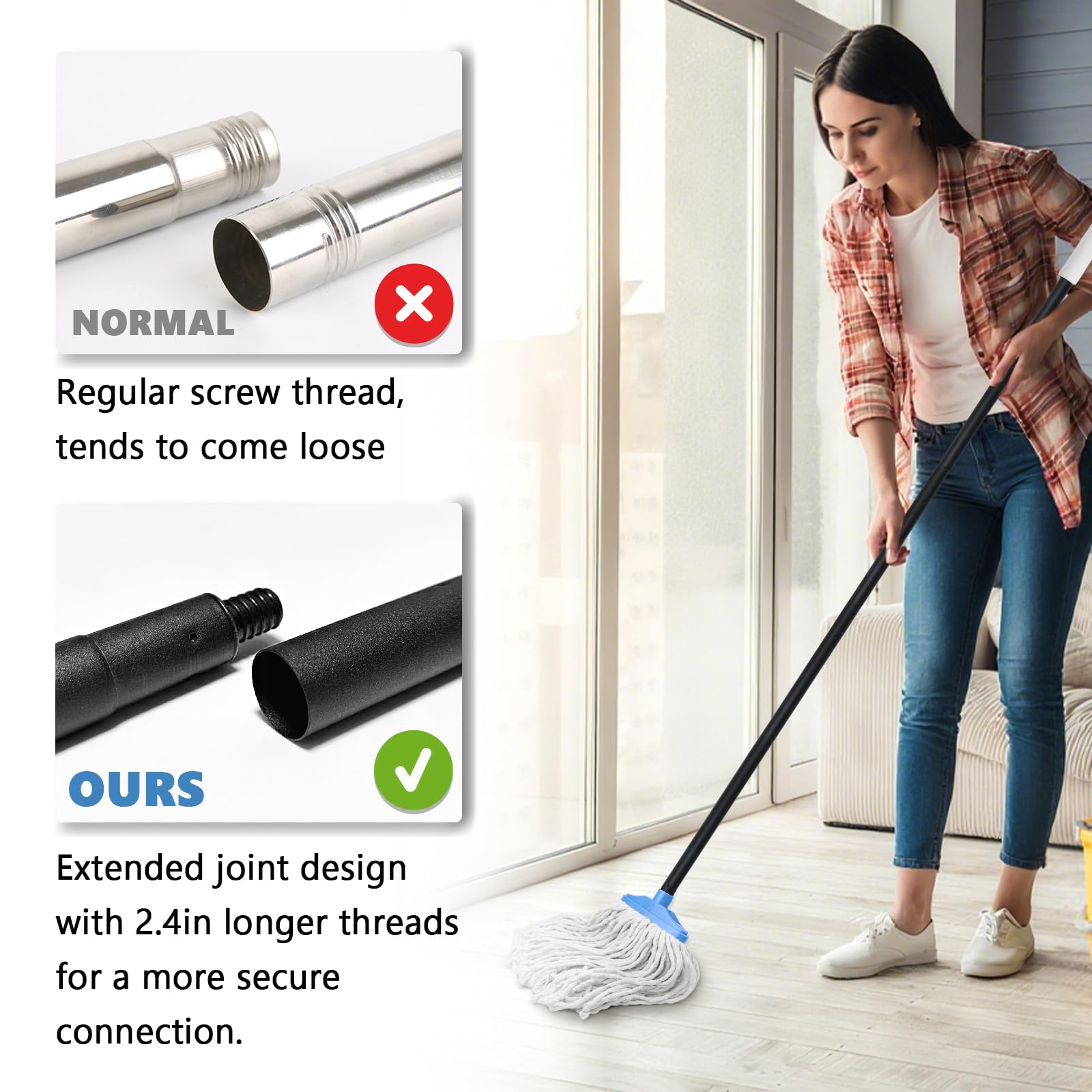 Indoor Cotton Mops for Floor Cleaning