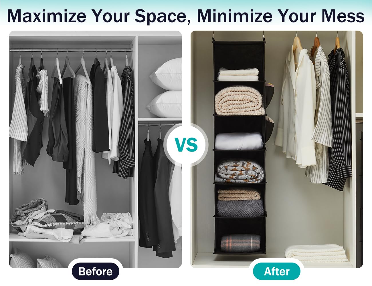 Hanging Closet Organizer and Storage