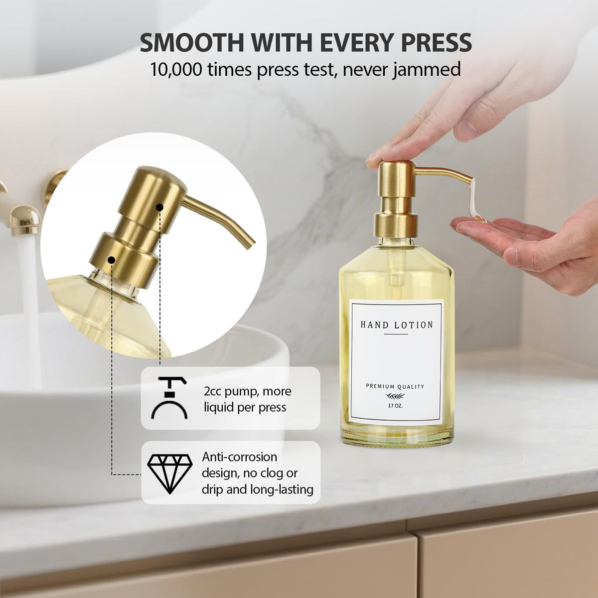 Dish Soap Dispenser for Kitchen (2 Count)