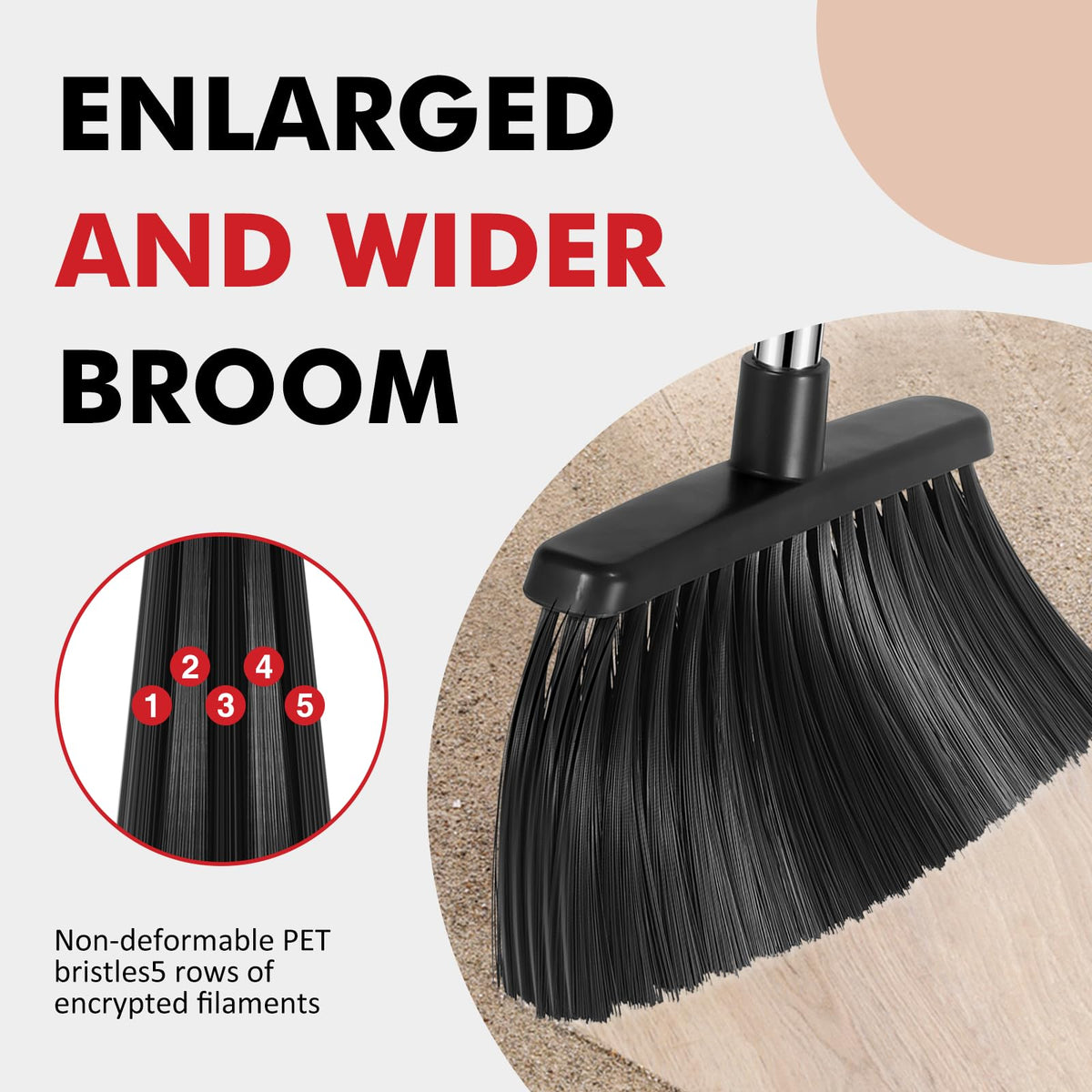 Heavy Duty Broom (4 Count)