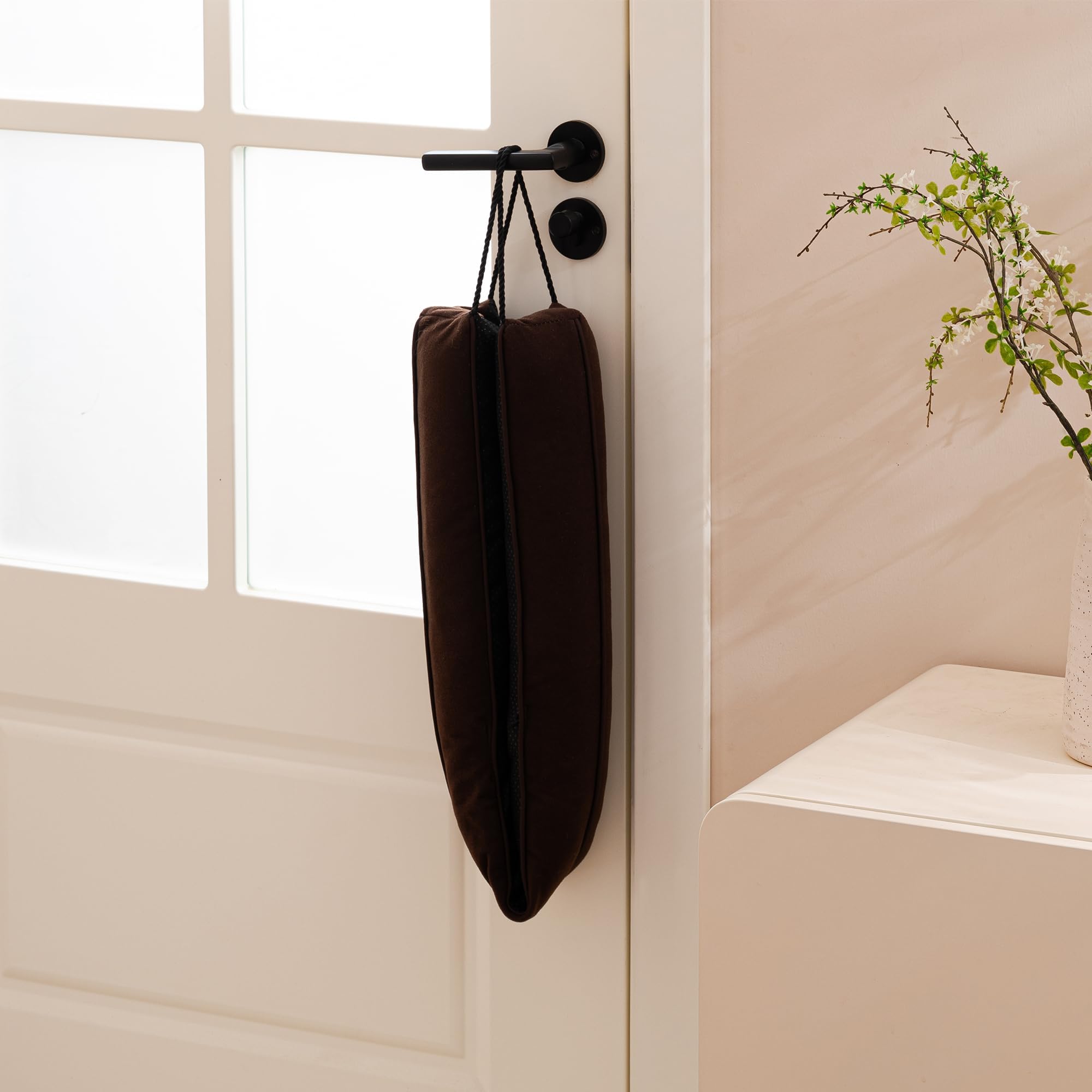 Door Draft Stopper with Removable Washable Cover
