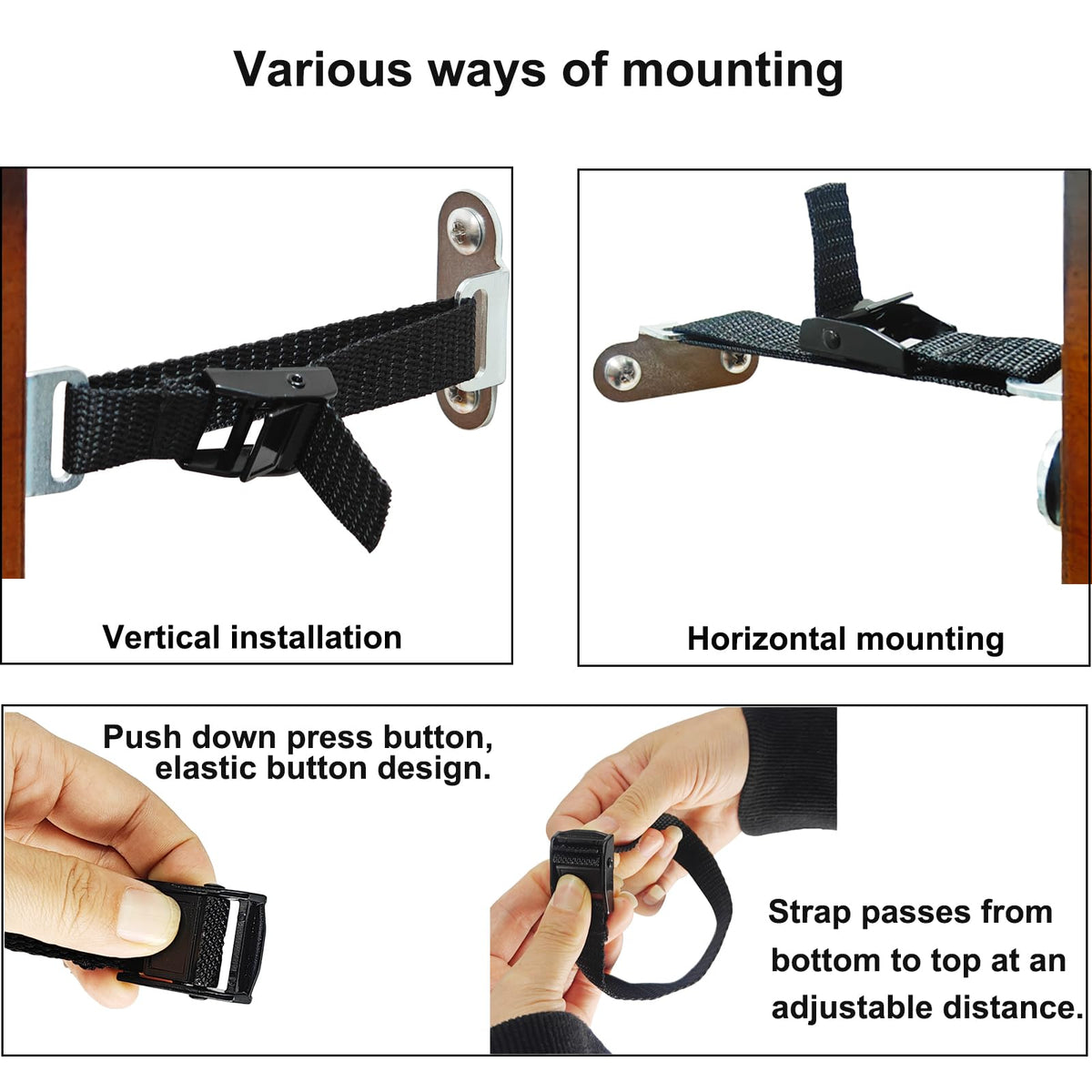 Anti Tip Furniture Anchors (4 Count)