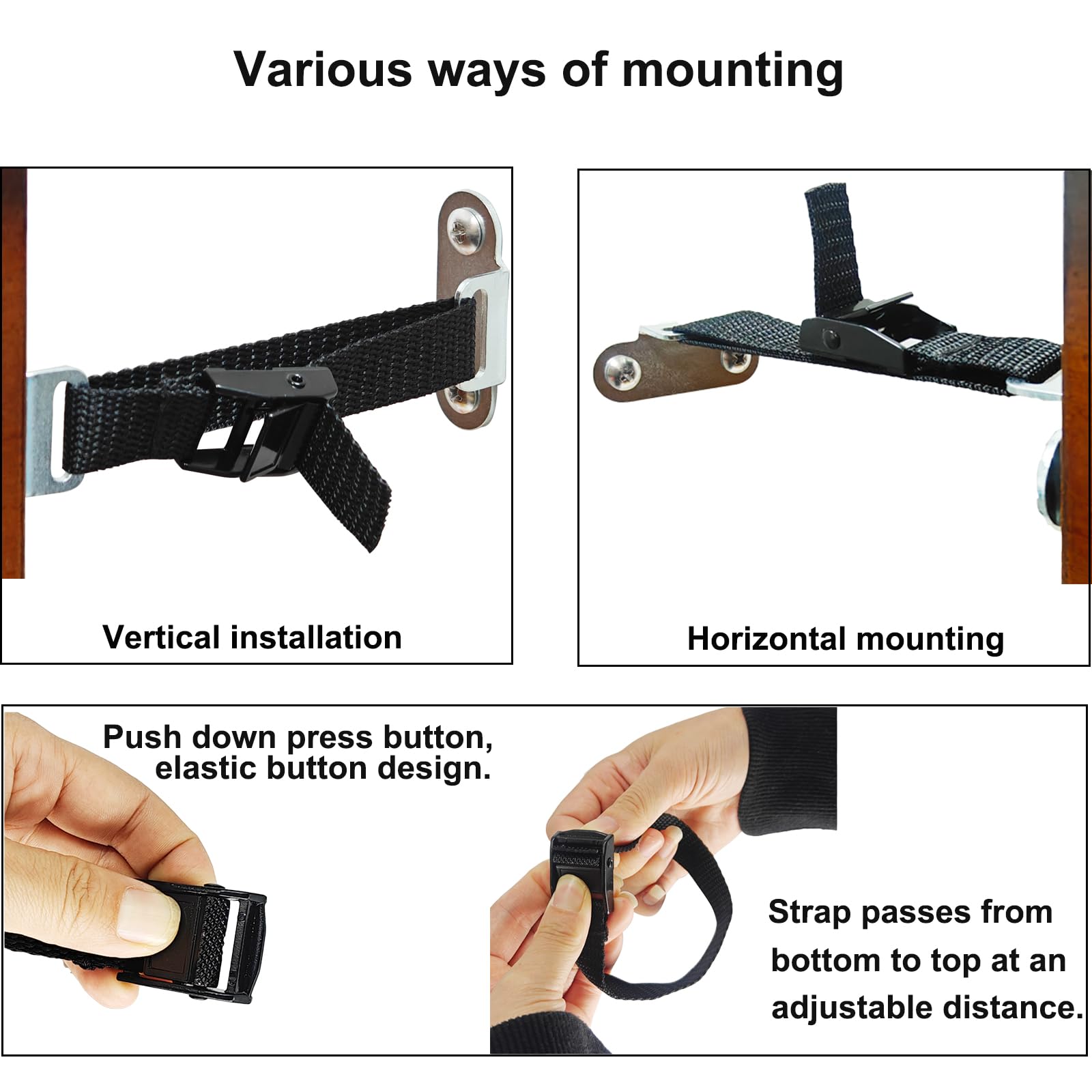 Anti Tip Furniture Anchors (4 Count)