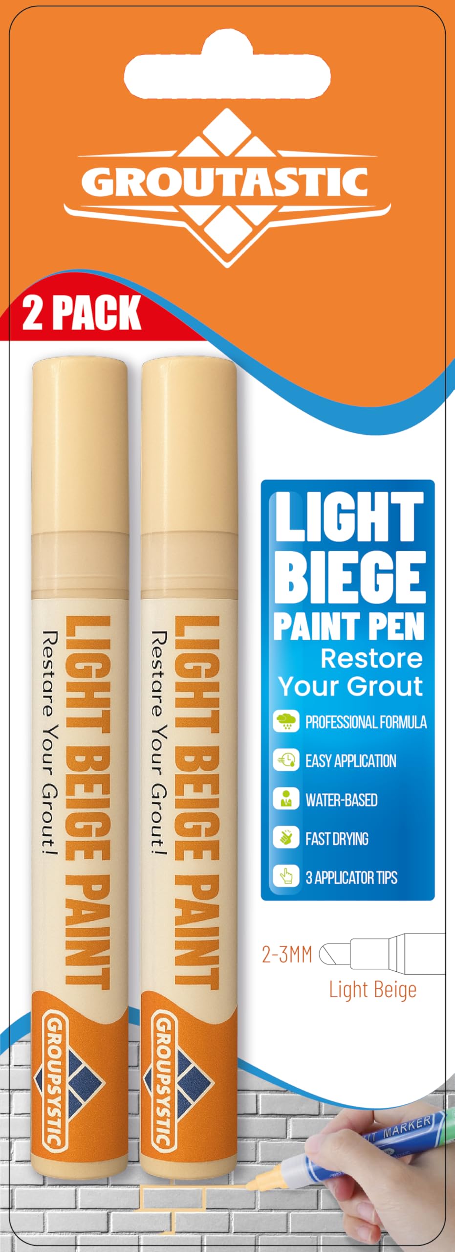 Grout Pen 2 Pack (2 Count)