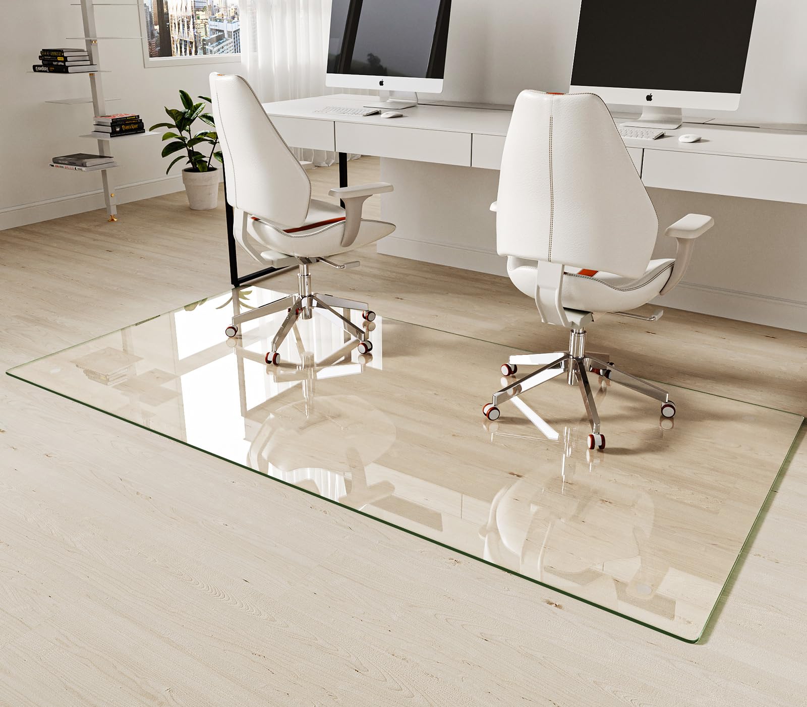 Tempered Glass Chair Mat 40"x80"