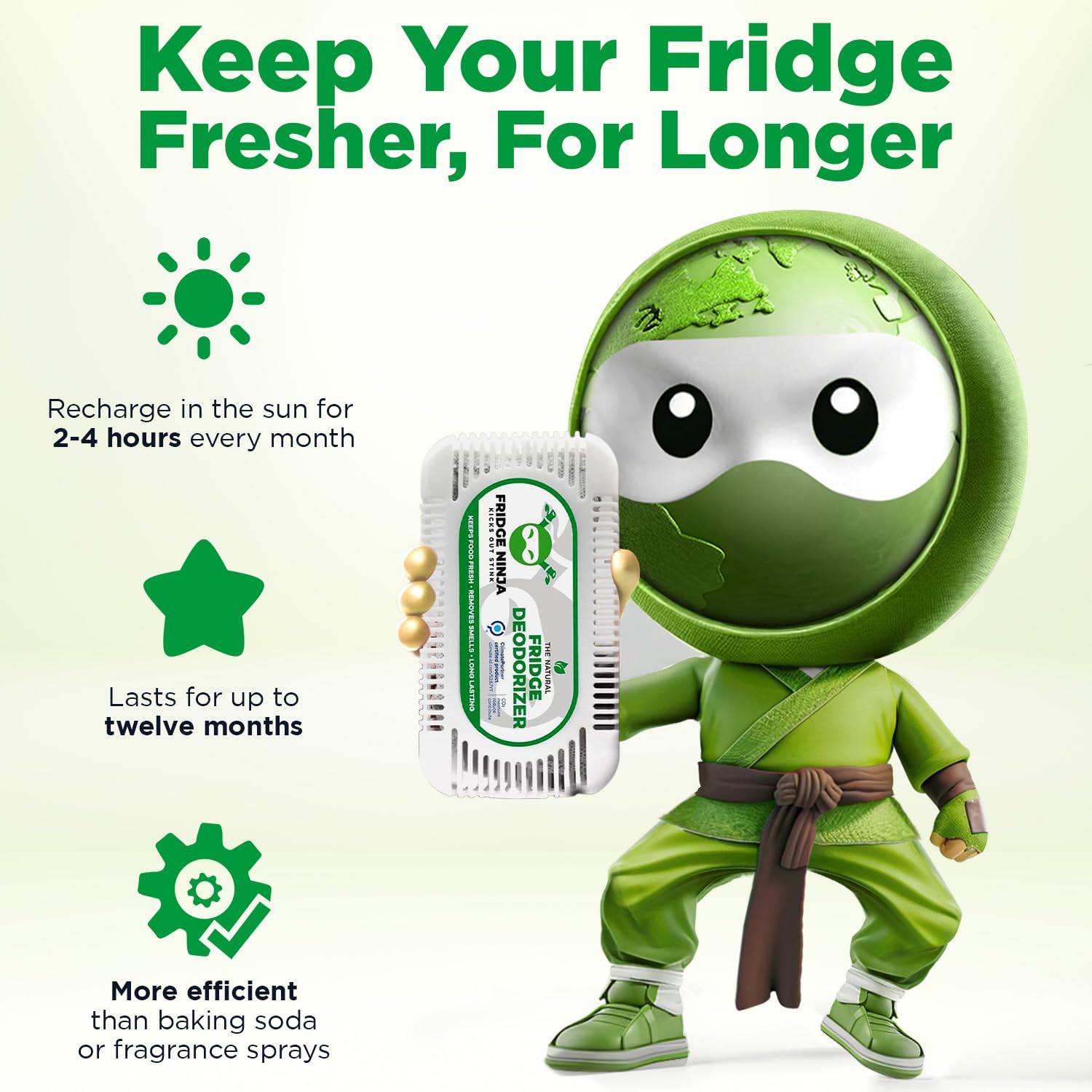Fridge Ninja Fridge Deodorizer (4 Count)
