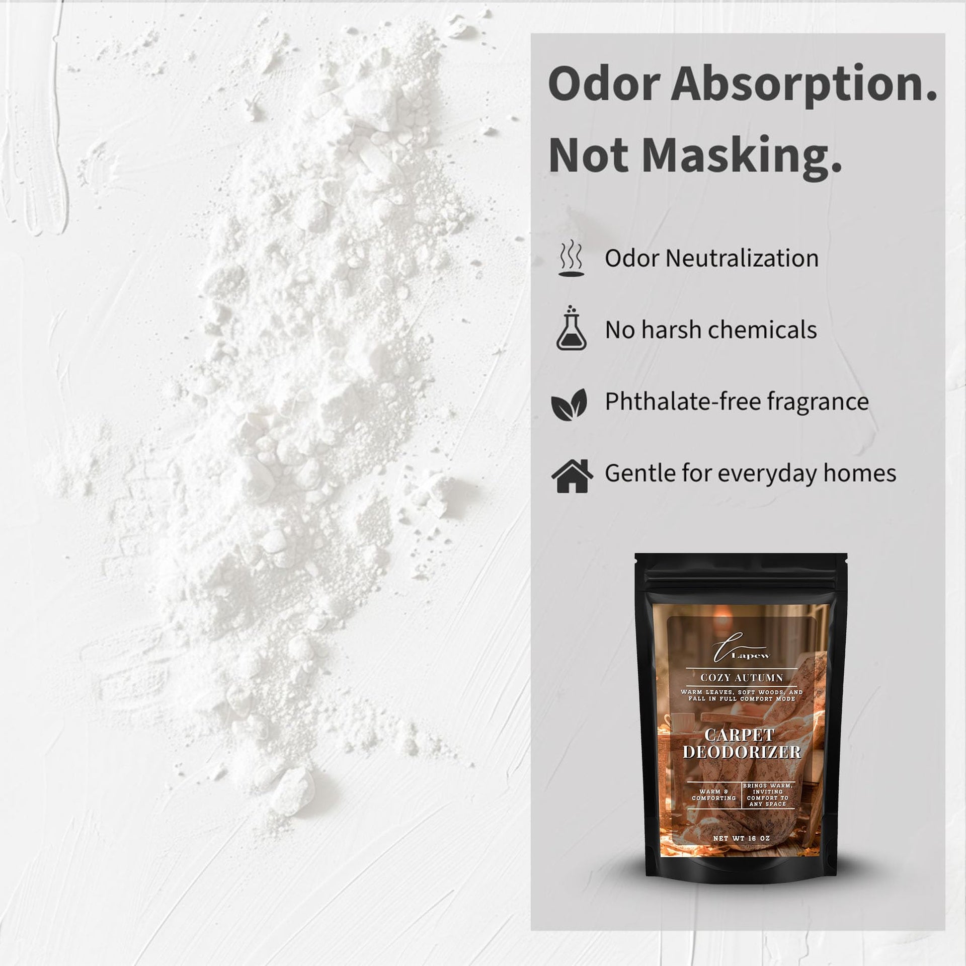 Cozy Autumn Carpet Deodorizer Powder (16 Ounce)