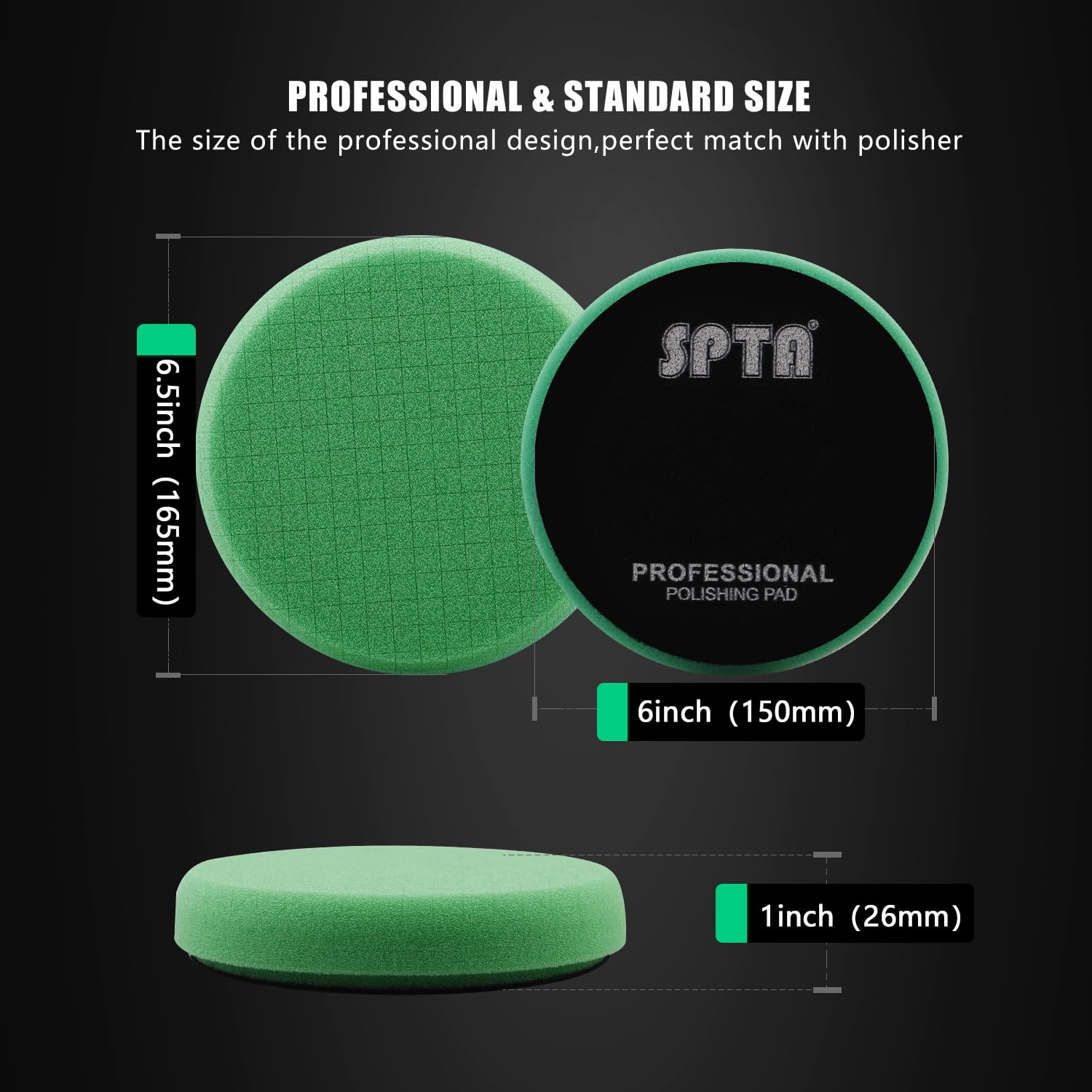 T120 Heavy Cut Foam Polishing Pads (3 Count)