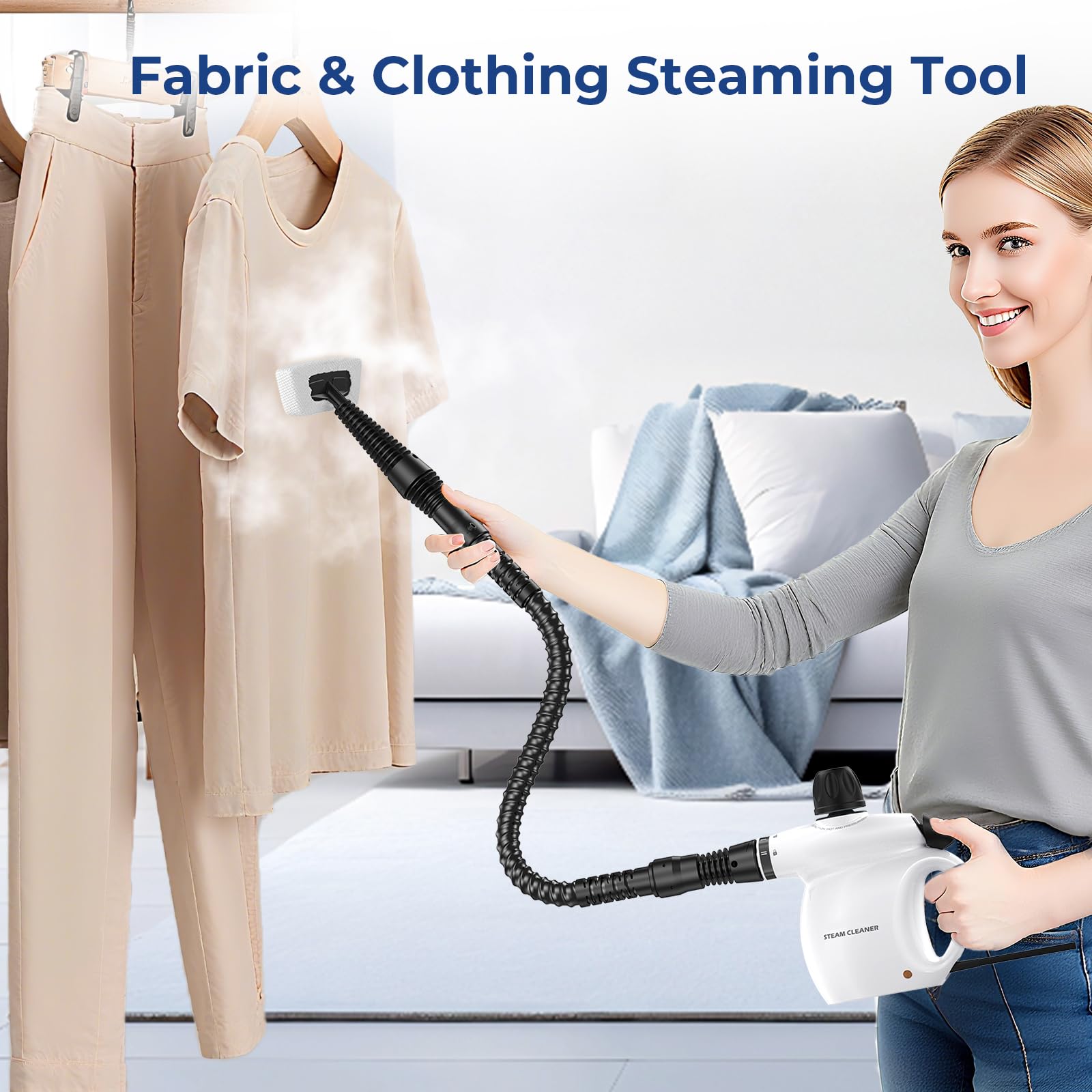 13Pcs Pressurized Handheld Steam Cleaner (13 Count)