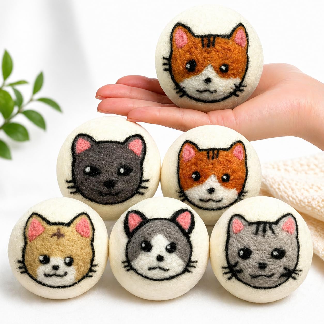 Wool Dryer Balls XL 6 (6 Count)