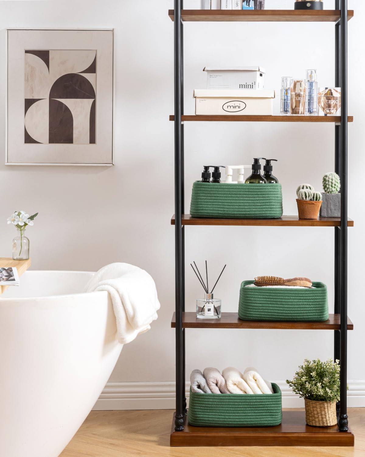 Small Woven Storage Basket for Organizing (3 Count)