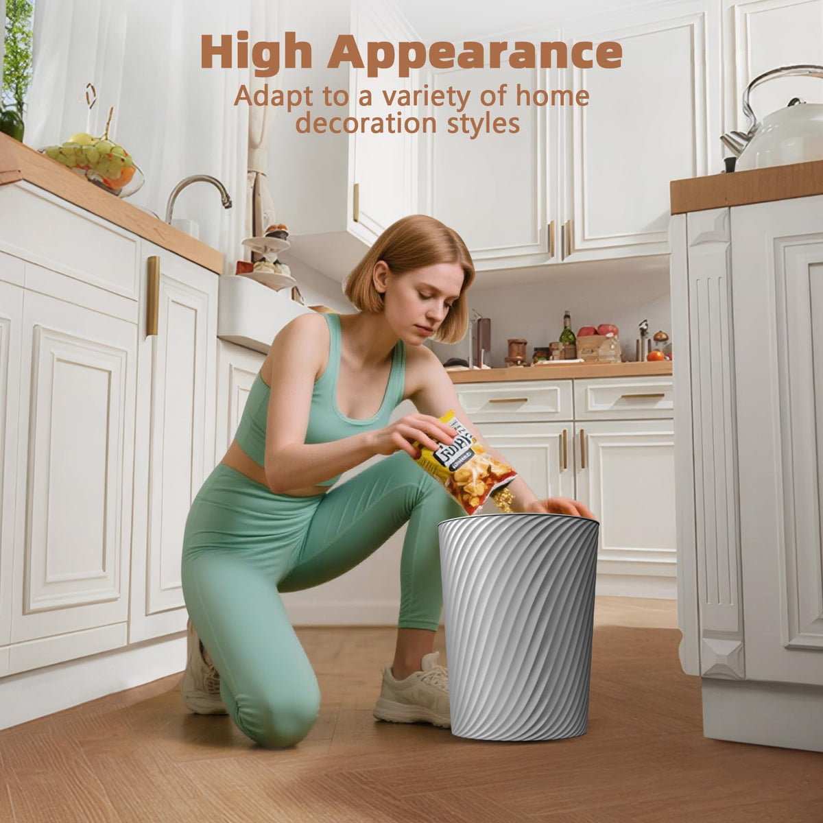 Small Trash Can 3 Pack 1.8 Gallons (3 Count)