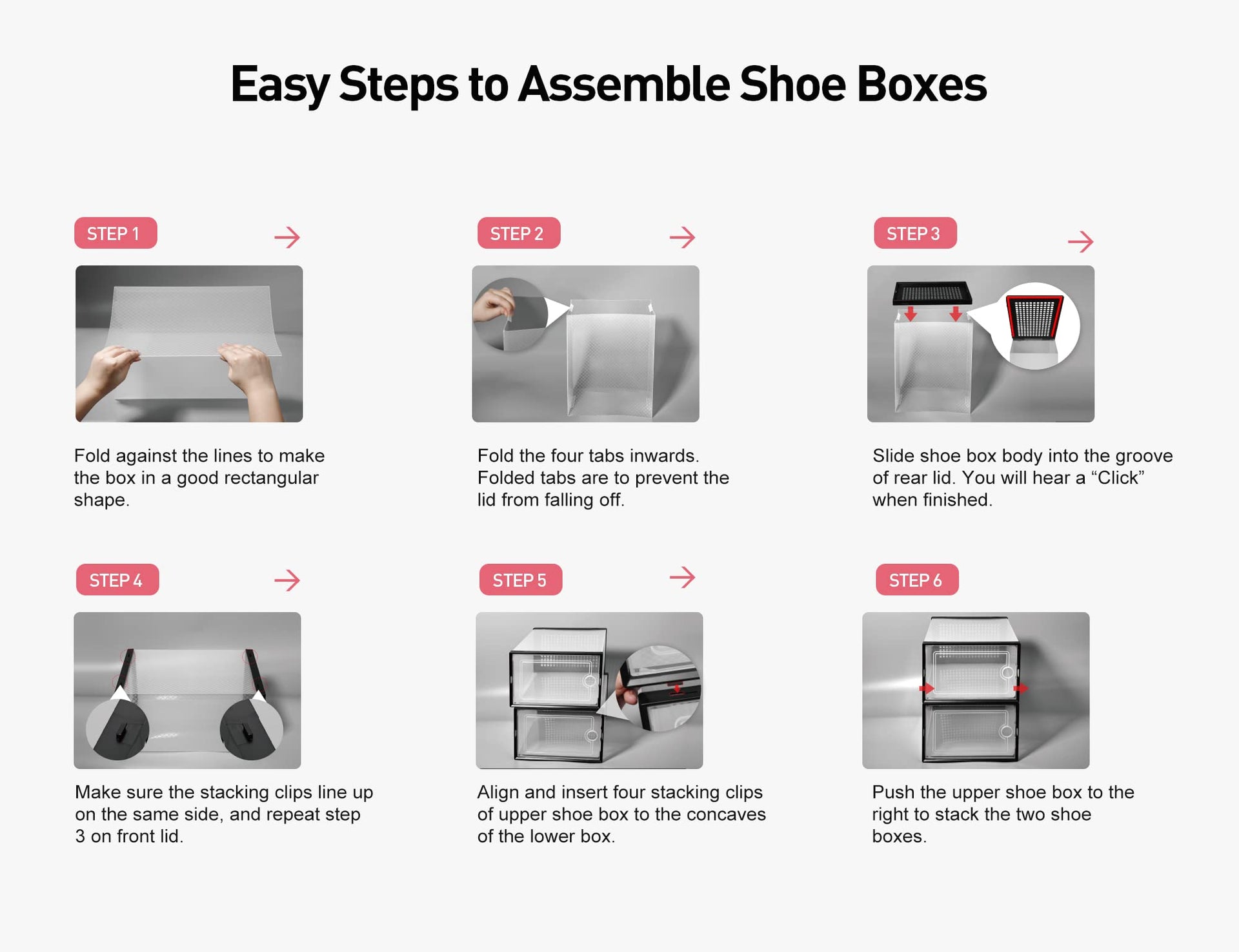 X Large Shoe Storage Boxes 12 Pack (12 Count)