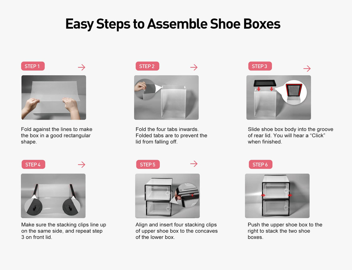 X Large Shoe Storage Boxes 12 Pack (12 Count)
