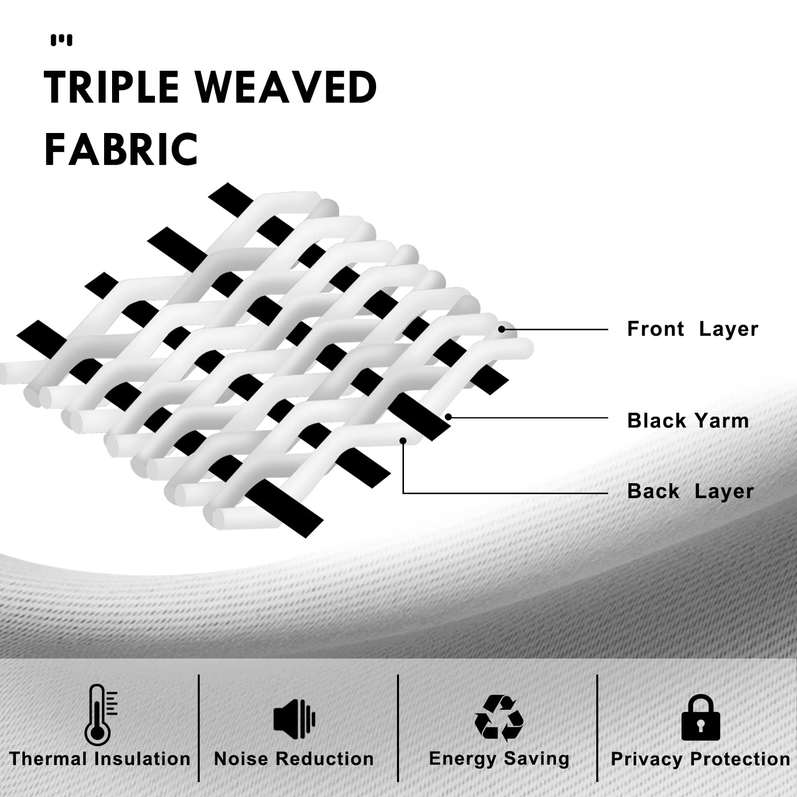 Blackout Curtains for Bedroom Living Room 38 x 63 Inch Long 2 Panels (2 Count)