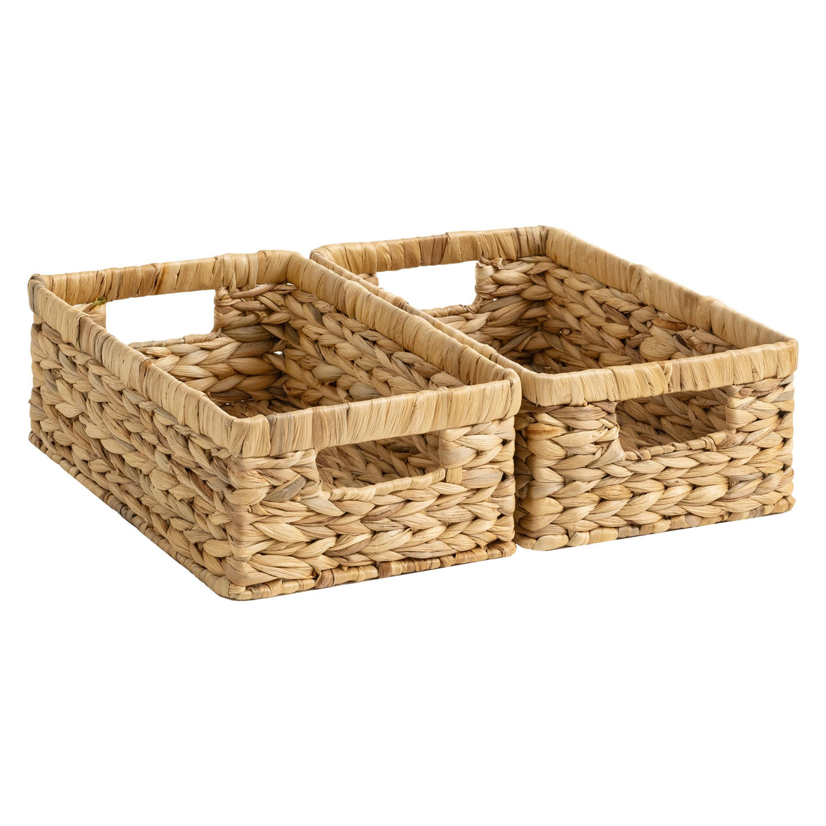 Wicker Storage Baskets for Shelves (2 Count)