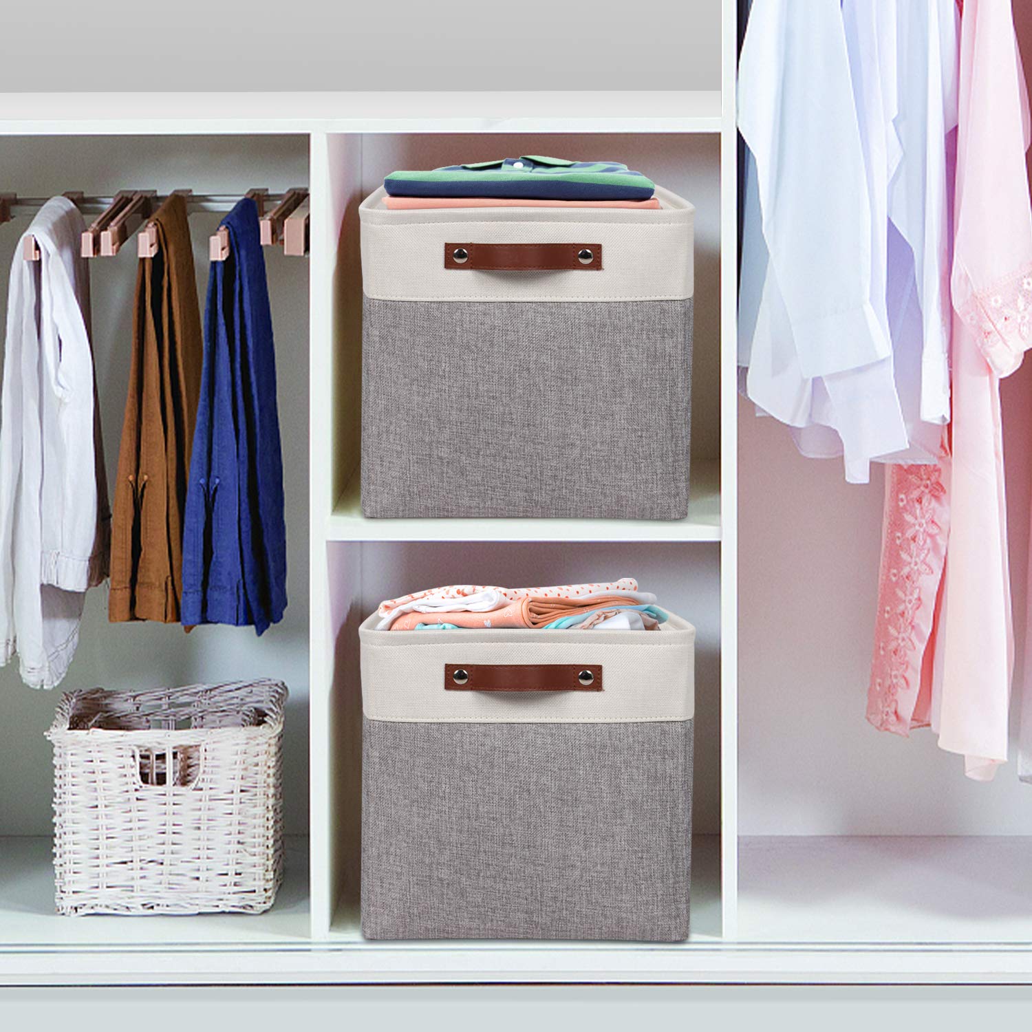 Fabric Cube Storage Bins (4 Count)