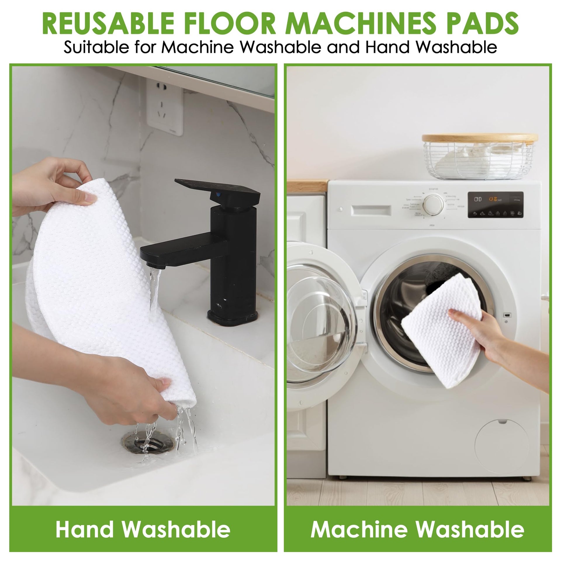 3 Pack 12" Floor Machine Pads Compatible with Oreck Commercial 550MC Orbiter Scrubber Machine (3 Count)