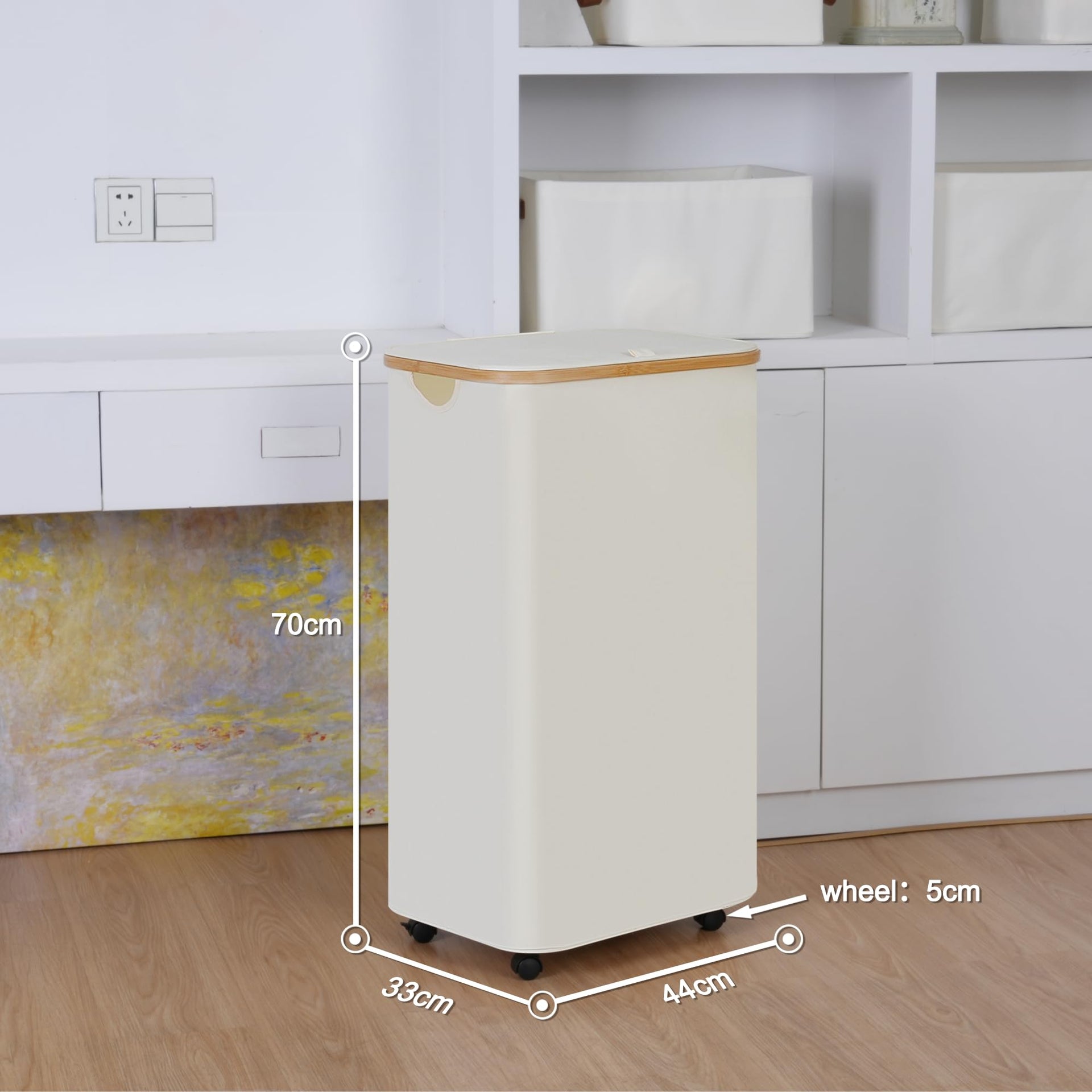 Laundry Basket with Wheels
