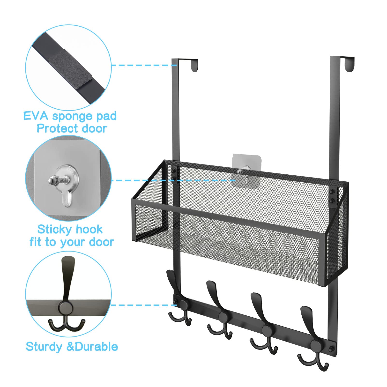 Over The Door Hooks Organizer