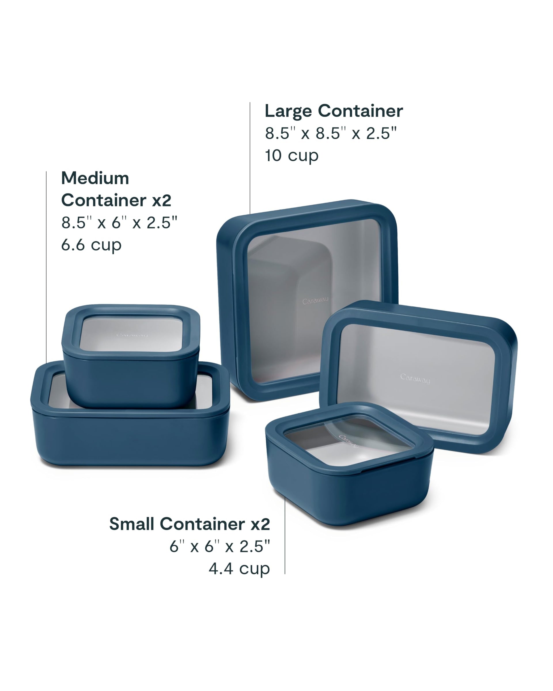 13 Piece Glass Food Storage Container Set