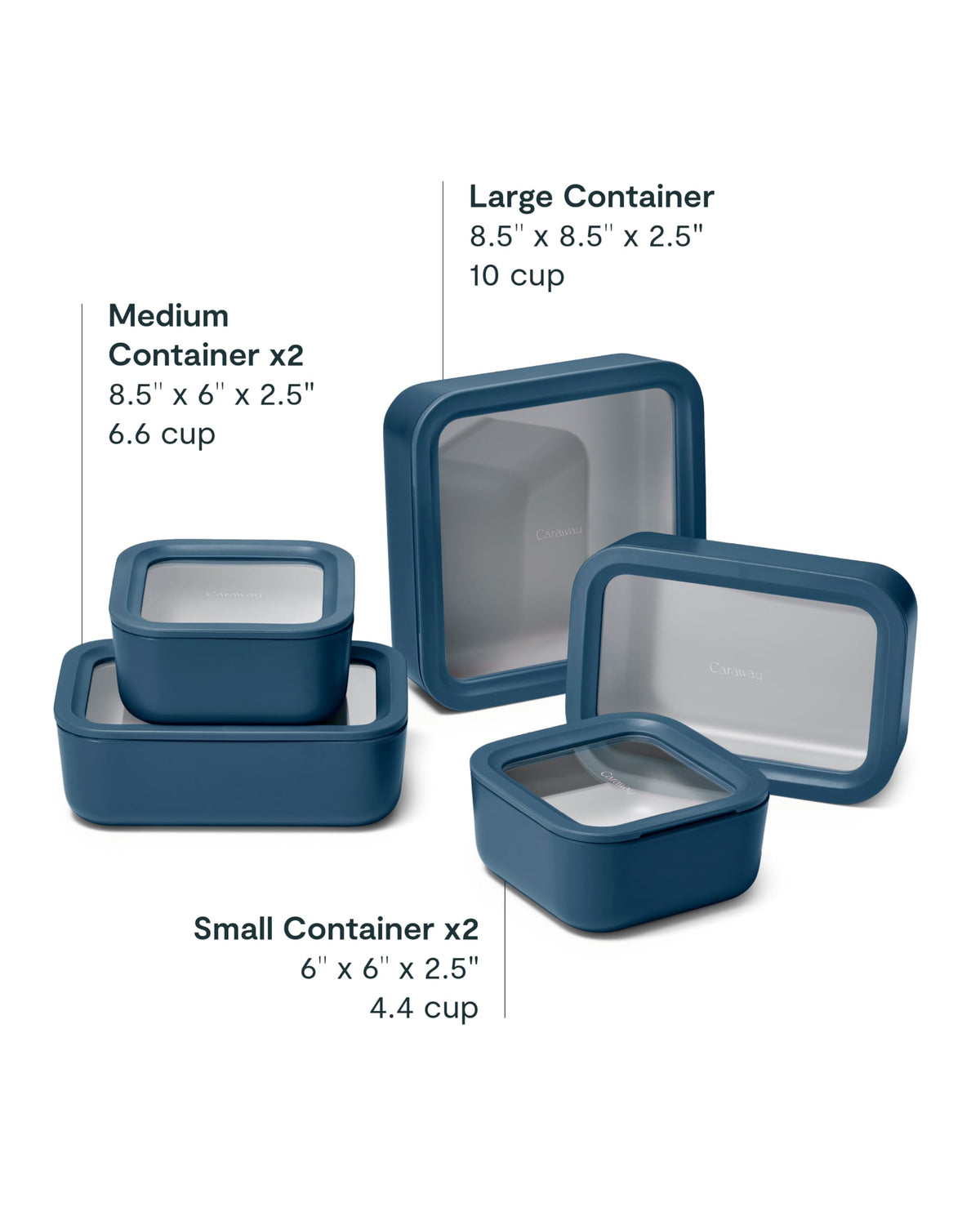 13 Piece Glass Food Storage Container Set