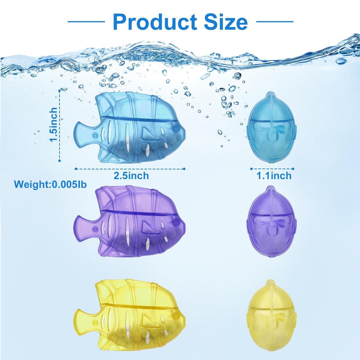 10PC Humidifier Cleaner Fish Universal Humidifier Tank Cleaner Cleaner (10 Count)