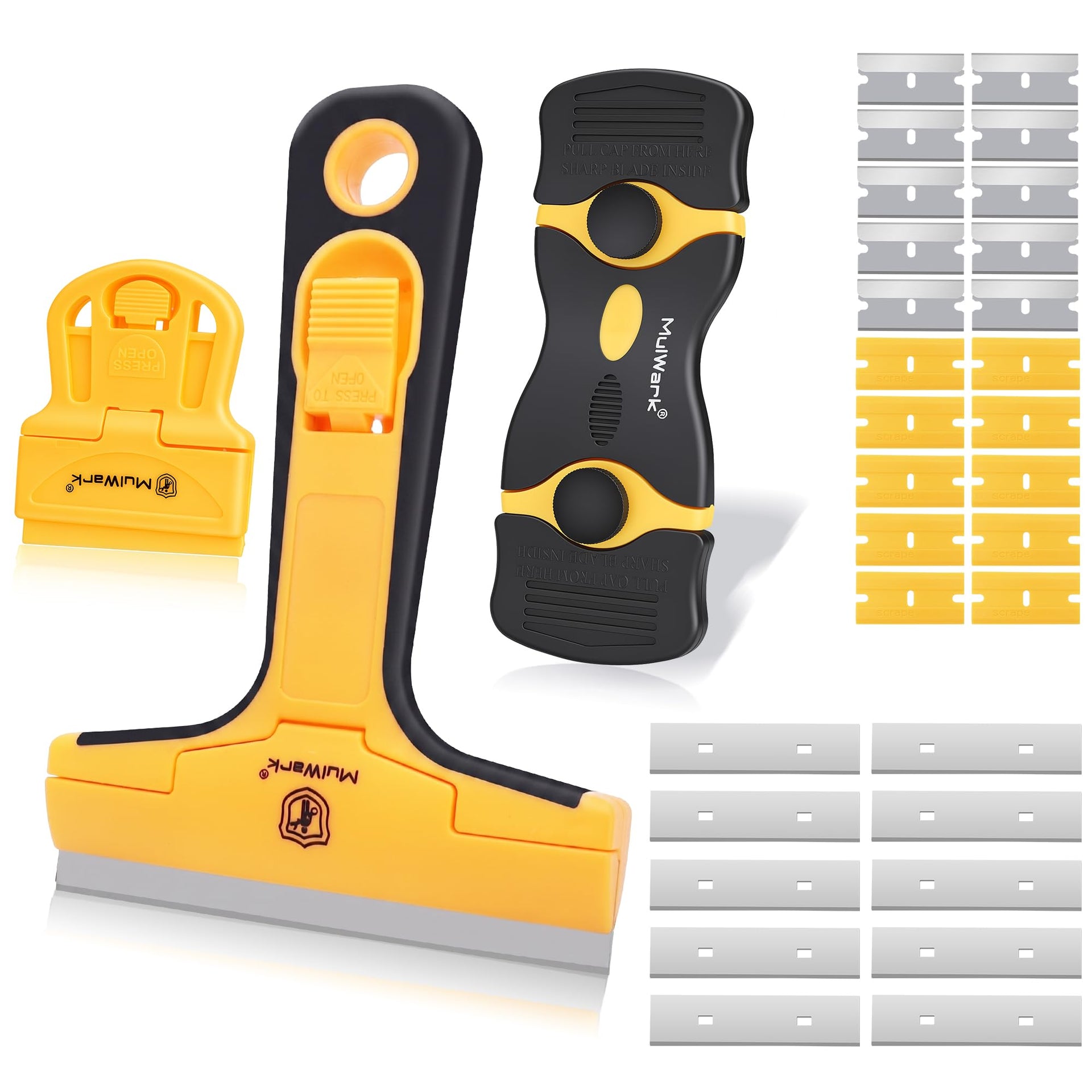 3 kinds Scraper Tool Set with 30pcs Replaceble Blades