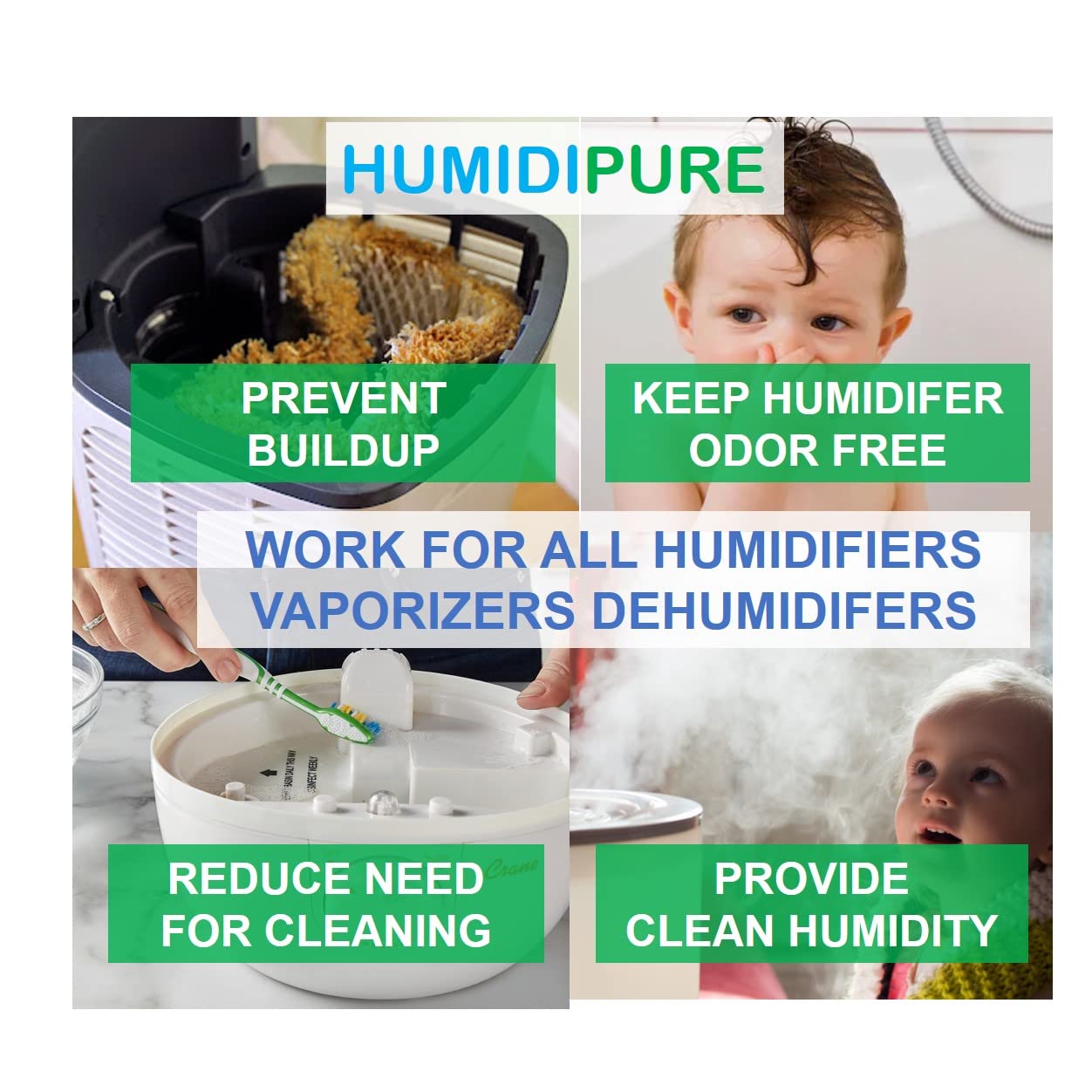 Natural Food Grade Concentrate. 200 day+ Humidifier Treatment Additive*. Prevent Slimy