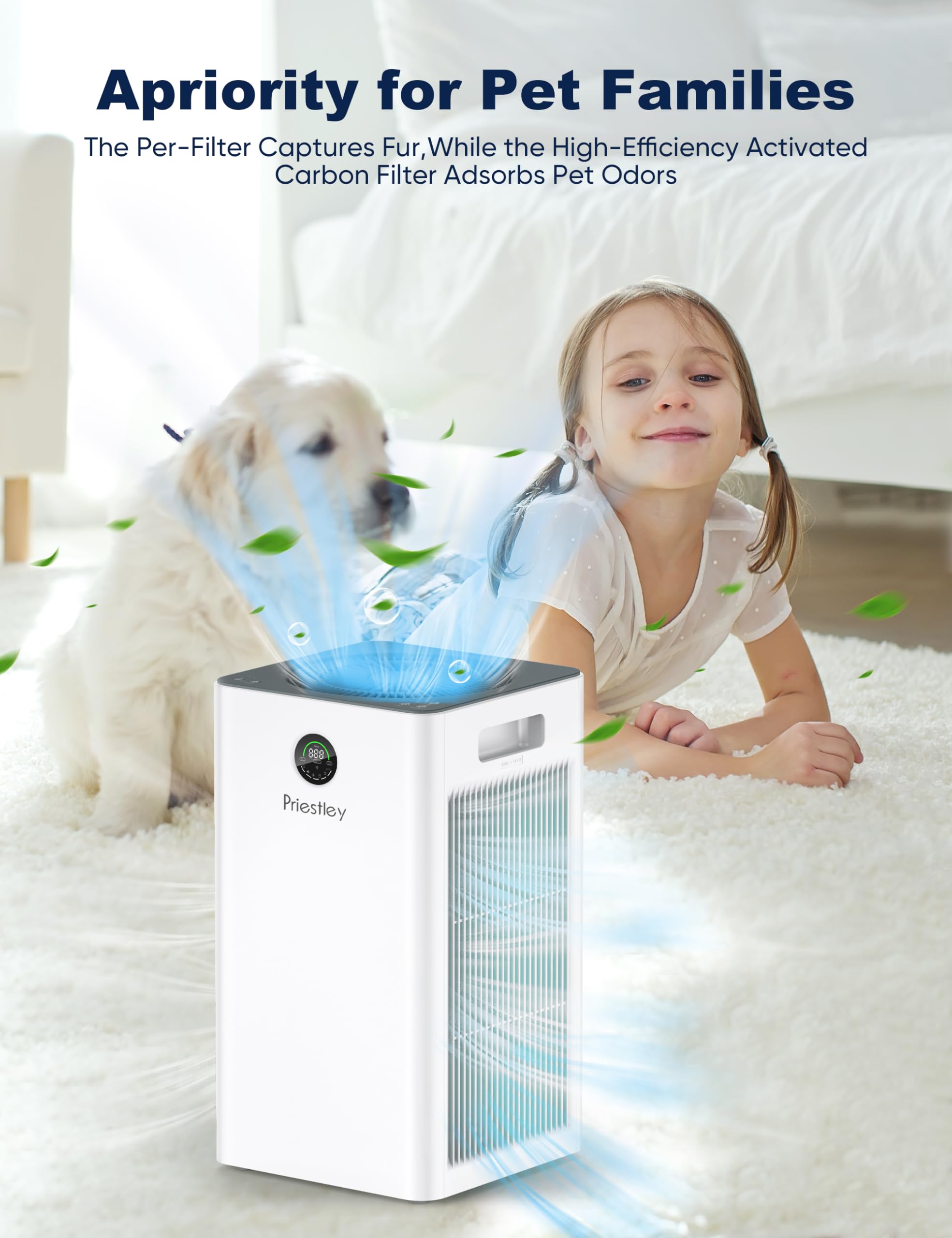 Air Purifiers for Home Large Room up to 1500 sq ft