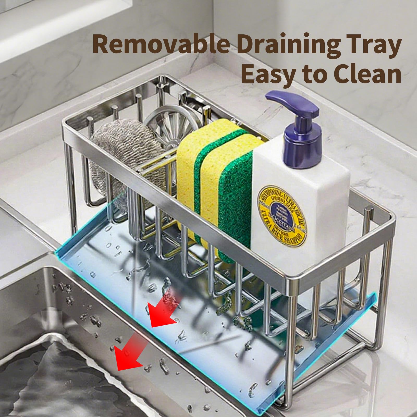 Sink Caddy Sponge Holder for Kitchen