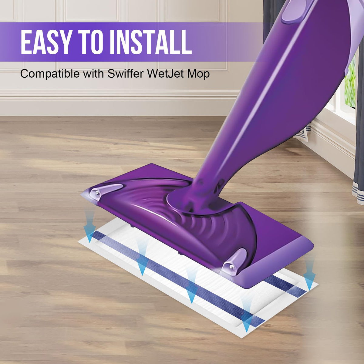 Mopping Pad Refill Compatible with Wet Jet Mop (20 Count)
