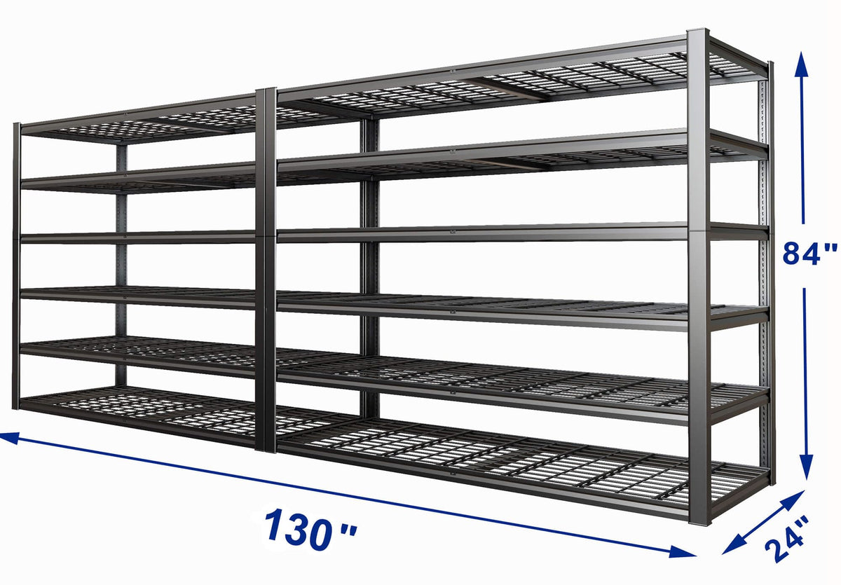 65" W Garage Shelving Heavy Duty (2 Count)