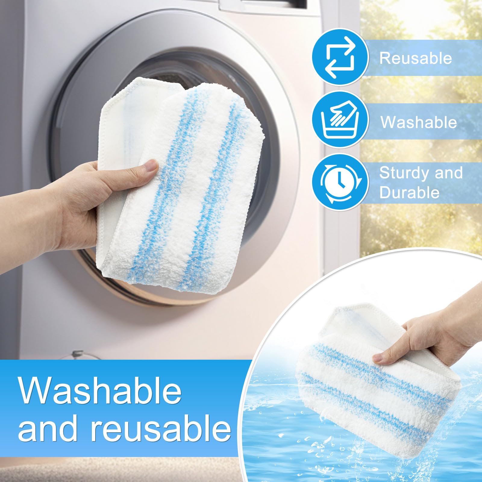 Mop Replacement Pads Compatible with O (3 Count)