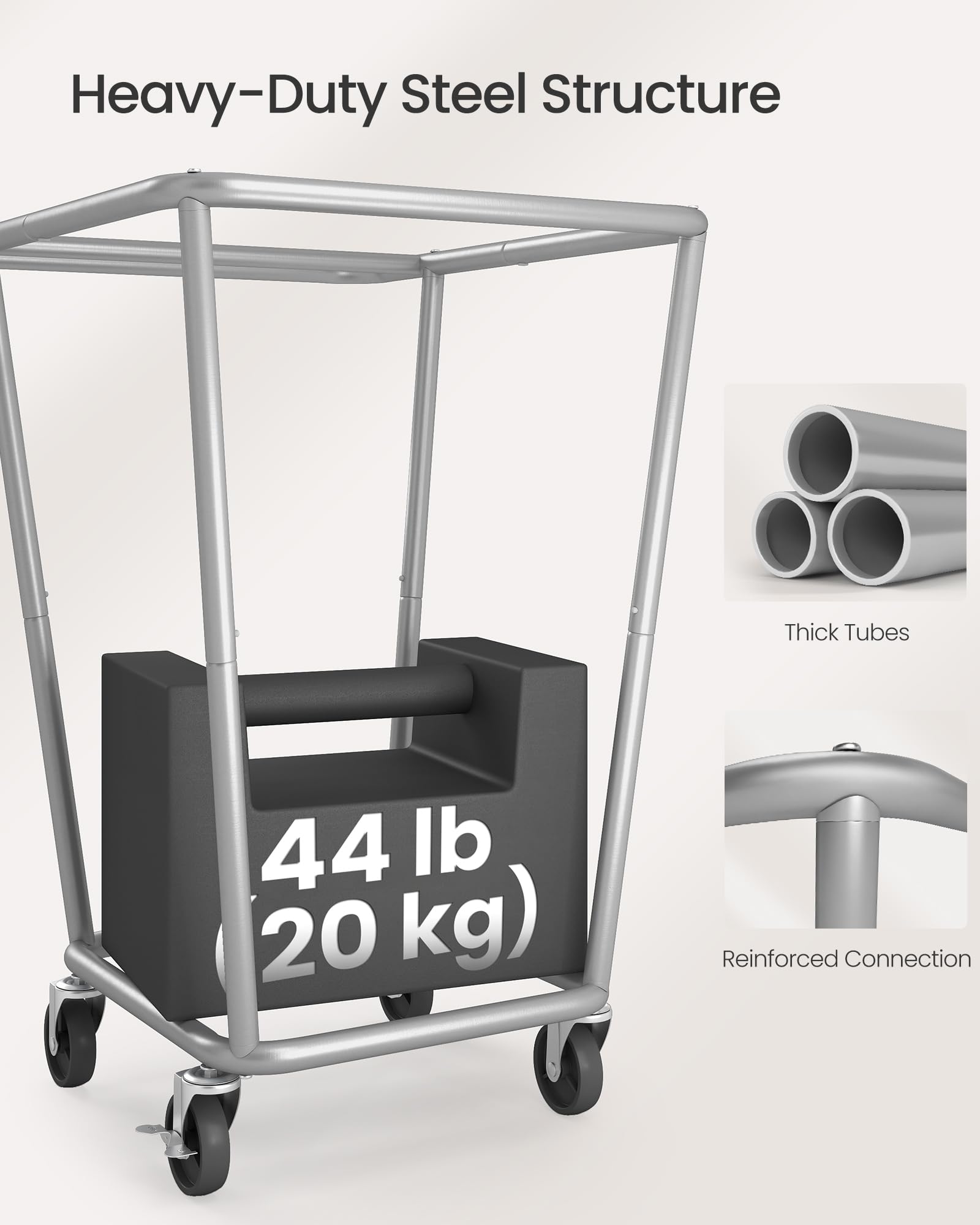 Laundry Basket with Wheels - ModHome Supplies