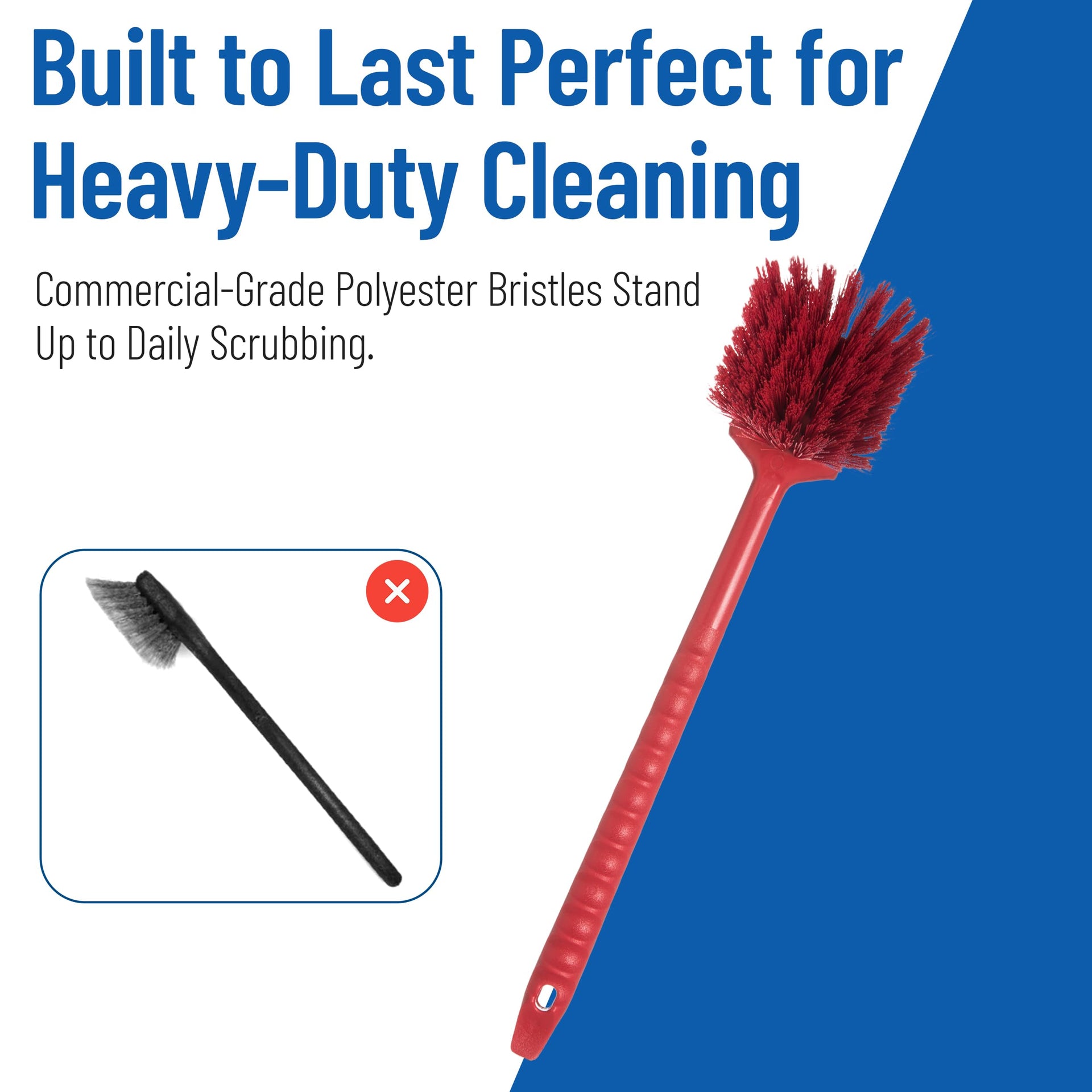 20" Floater Scrub Brush with Long Handle