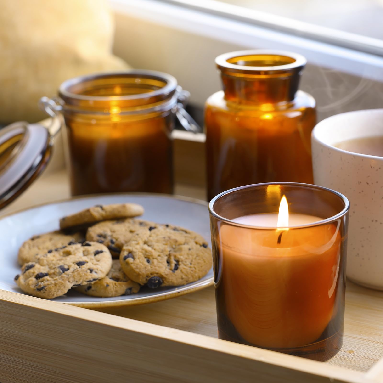 14 OZ Thick Candle Jars for Making Candles 12 Pcs (12 Count)