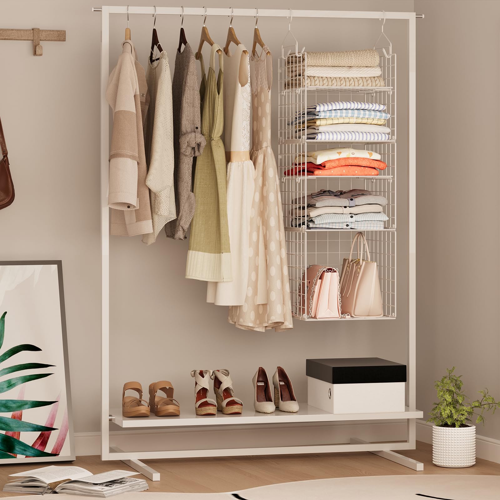 Closet Hanging Organizer and Storage (5 Count)