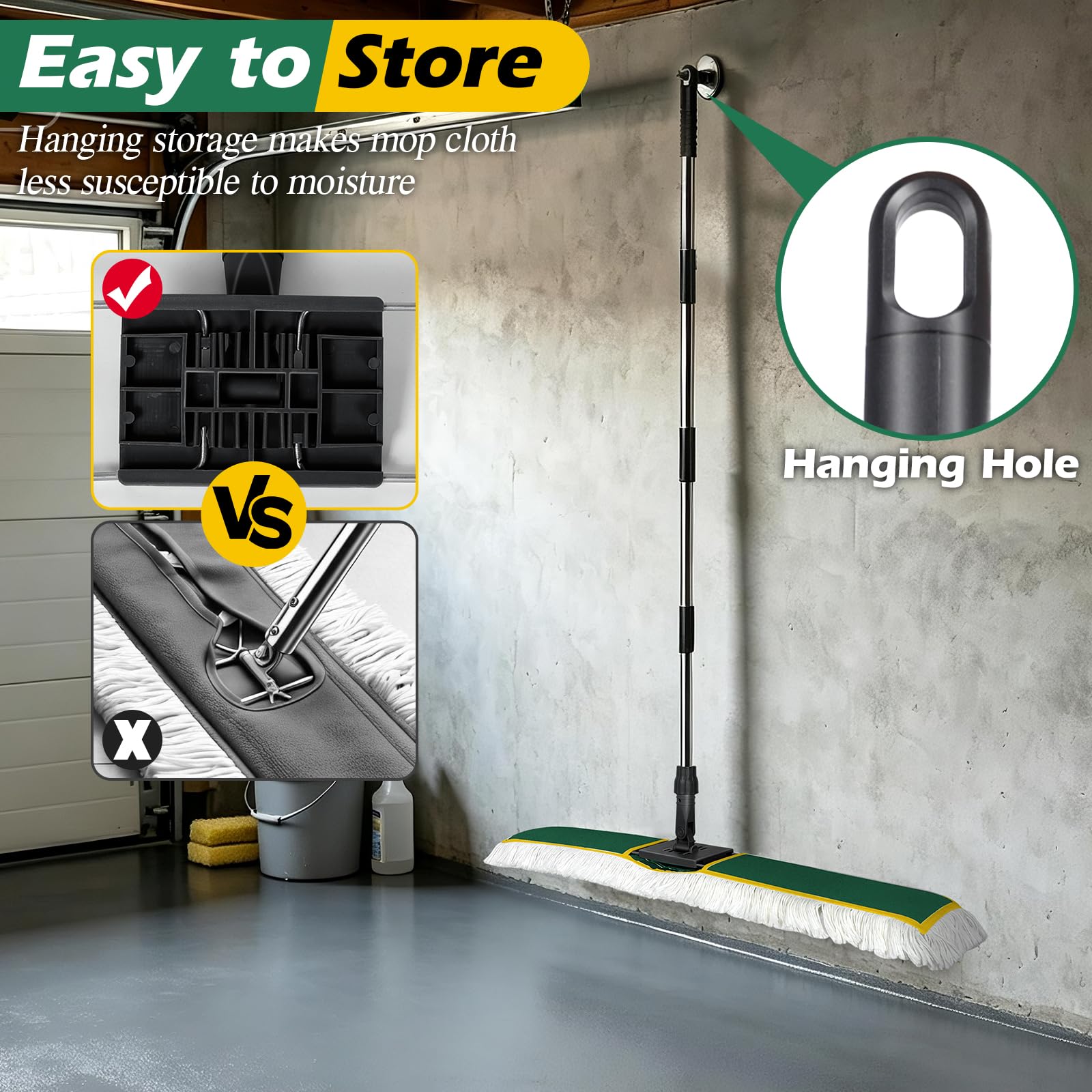 40" Commercial Dust Mop for Floor Cleaning