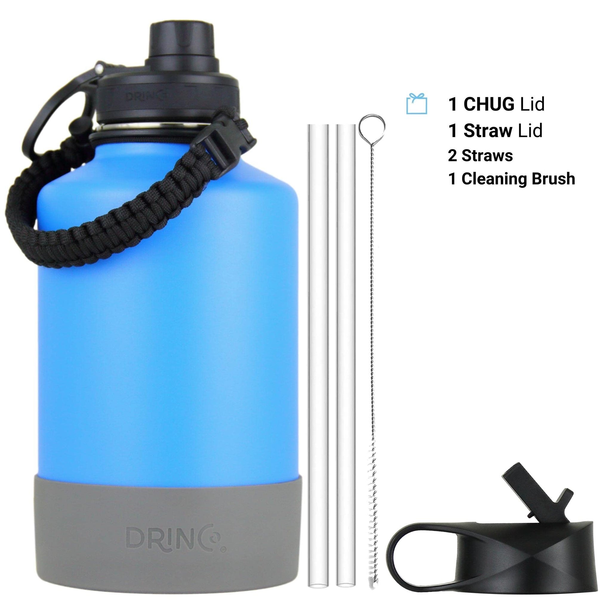 Stainless Steel Water Bottle Spout Lid Vacuum Insulated Double Wall Water Bottle Wide Mouth